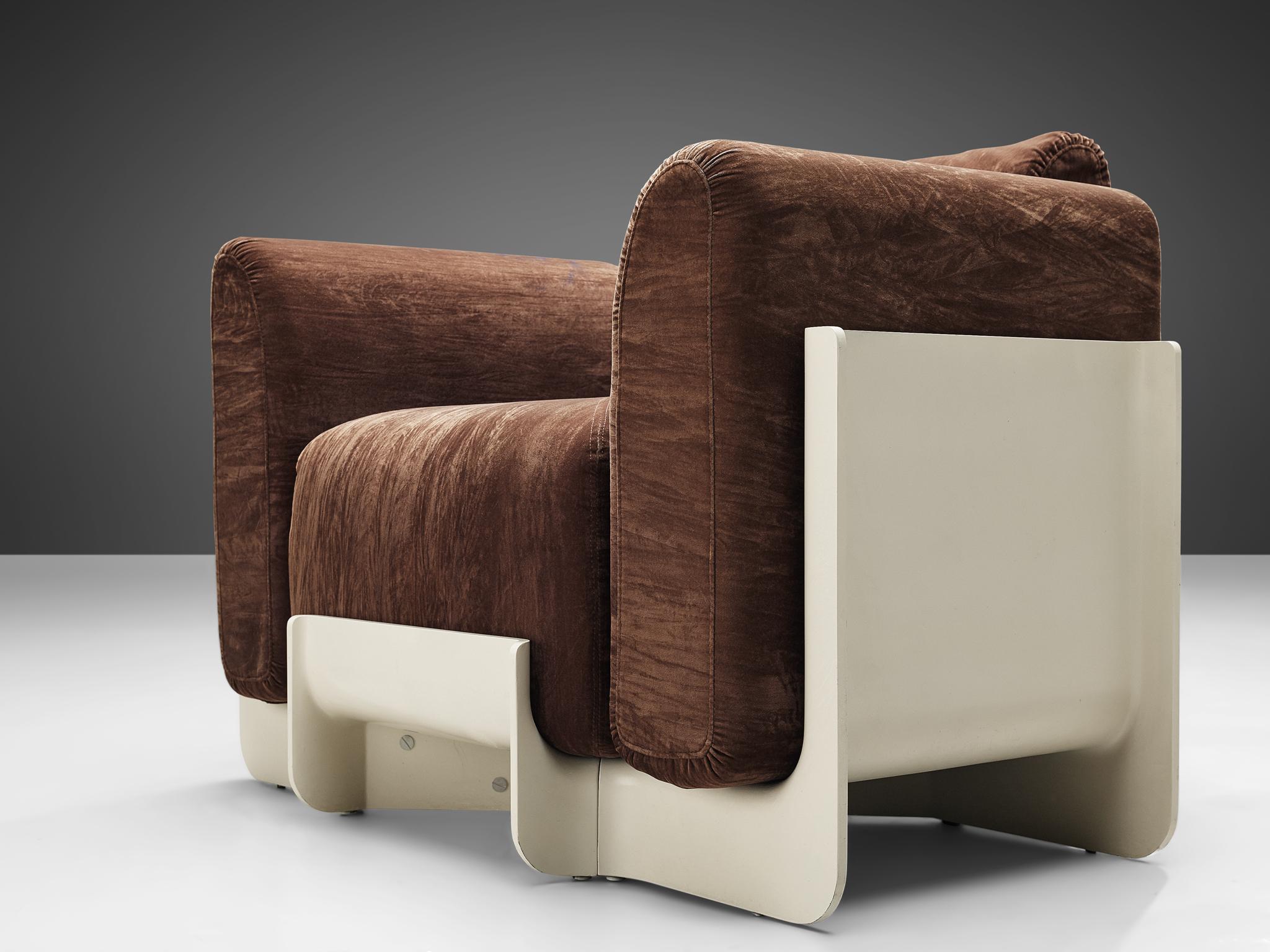 Upholstery Pair of Duna Armchairs by Guarnacci, Padovano and Vagnoni for Uno Pi