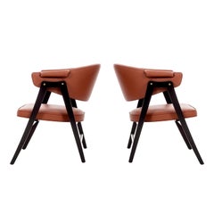 Pair of Dunbar "A" Frame Chairs by Edward Wormley