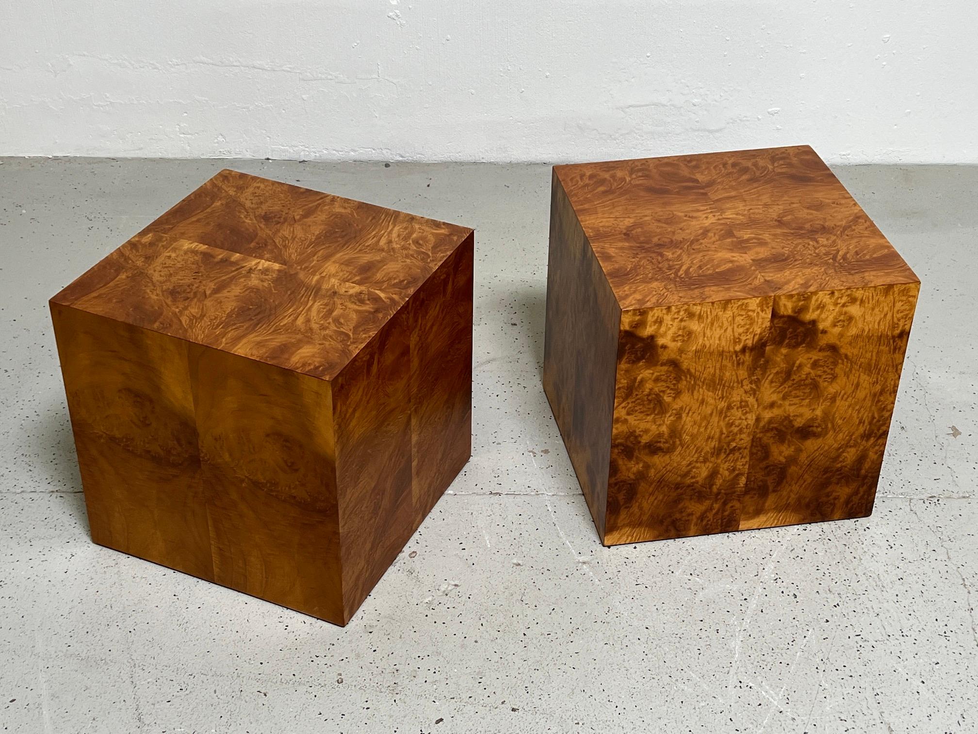 Mid-20th Century Pair of Dunbar Cube Tables by Edward Wormley