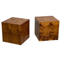 Vintage Pair of Dunbar Cube Tables by Edward Wormley