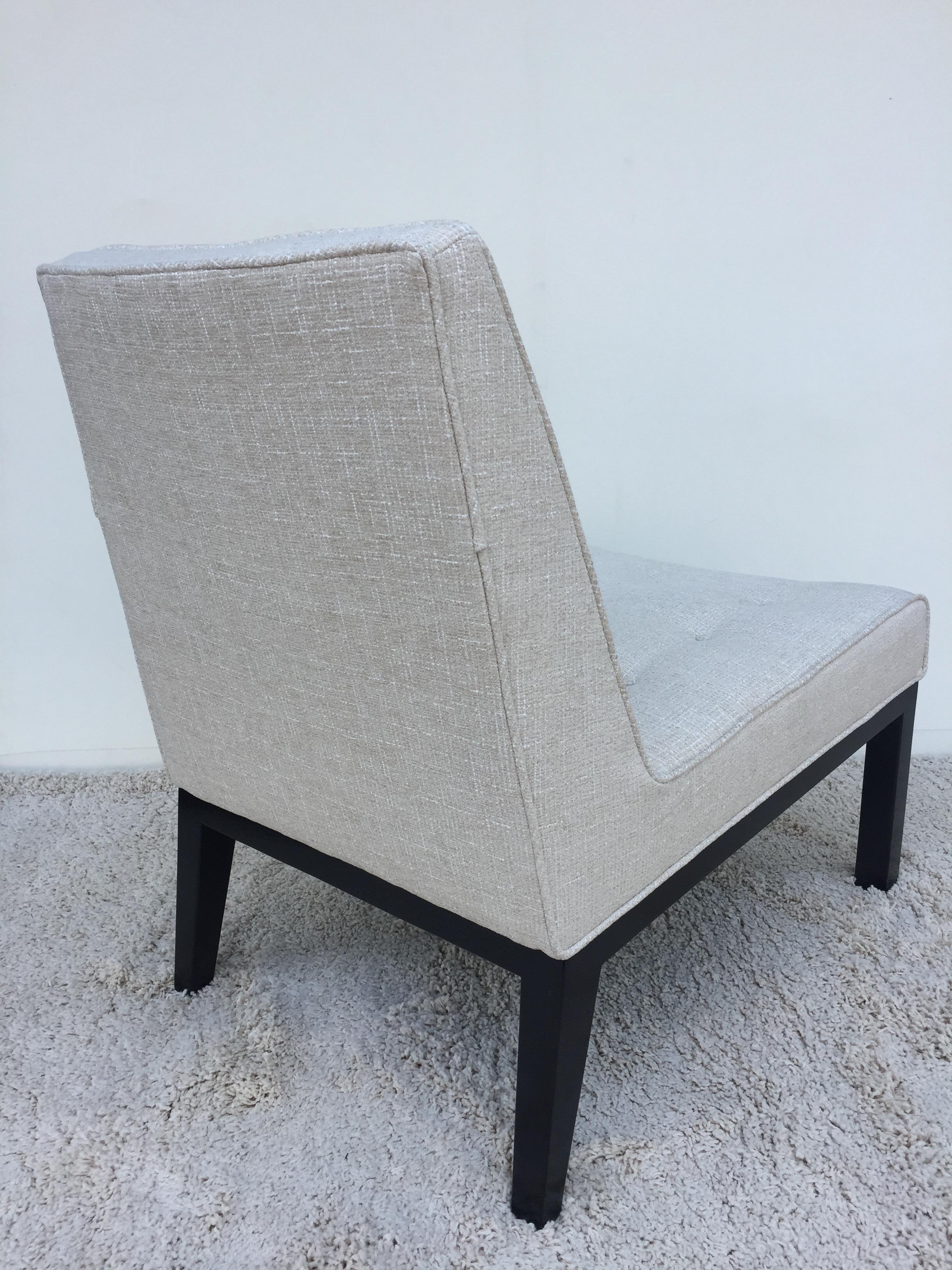 Tissé à la main Paire de chaises pantoufles Dunbar Edward Wormley en vente