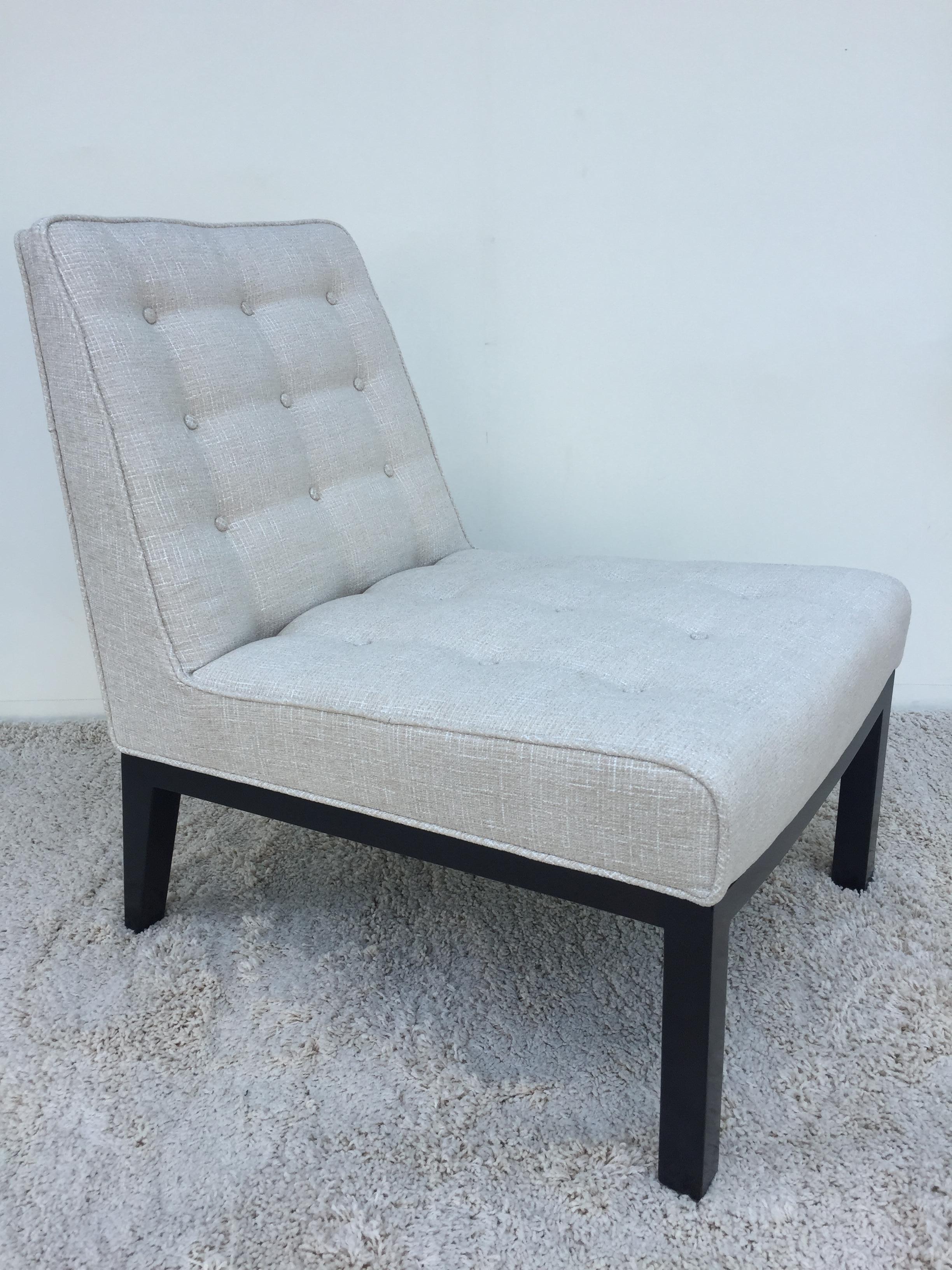 Paire de chaises pantoufles Dunbar Edward Wormley en vente 1