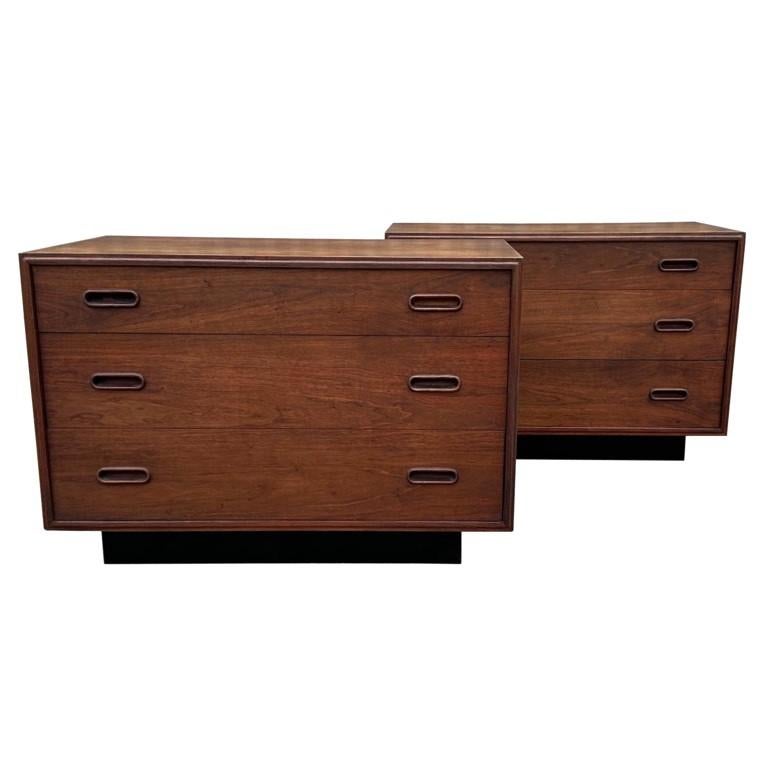 Pair of Dunbar Floating Bedside Chests or Commodes For Sale