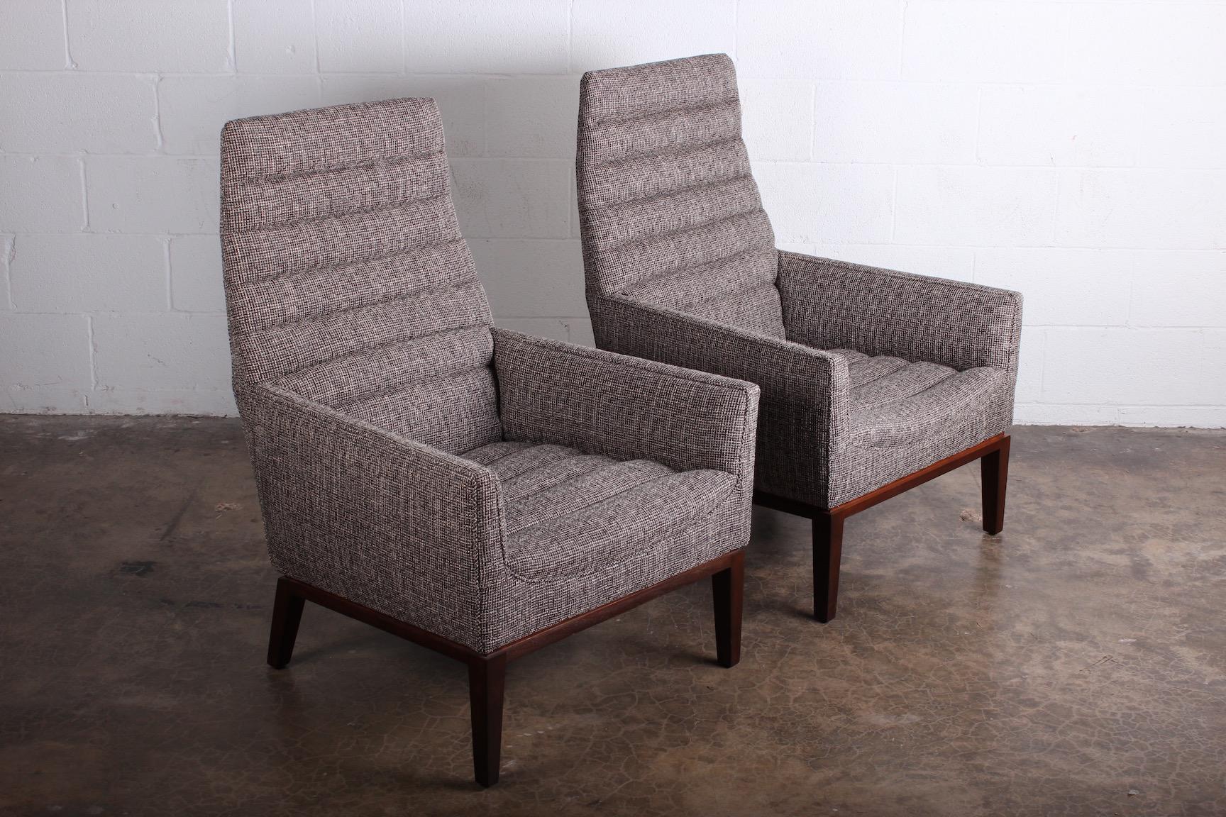 Pair of Dunbar Lounge Chairs by Edward Wormley 1