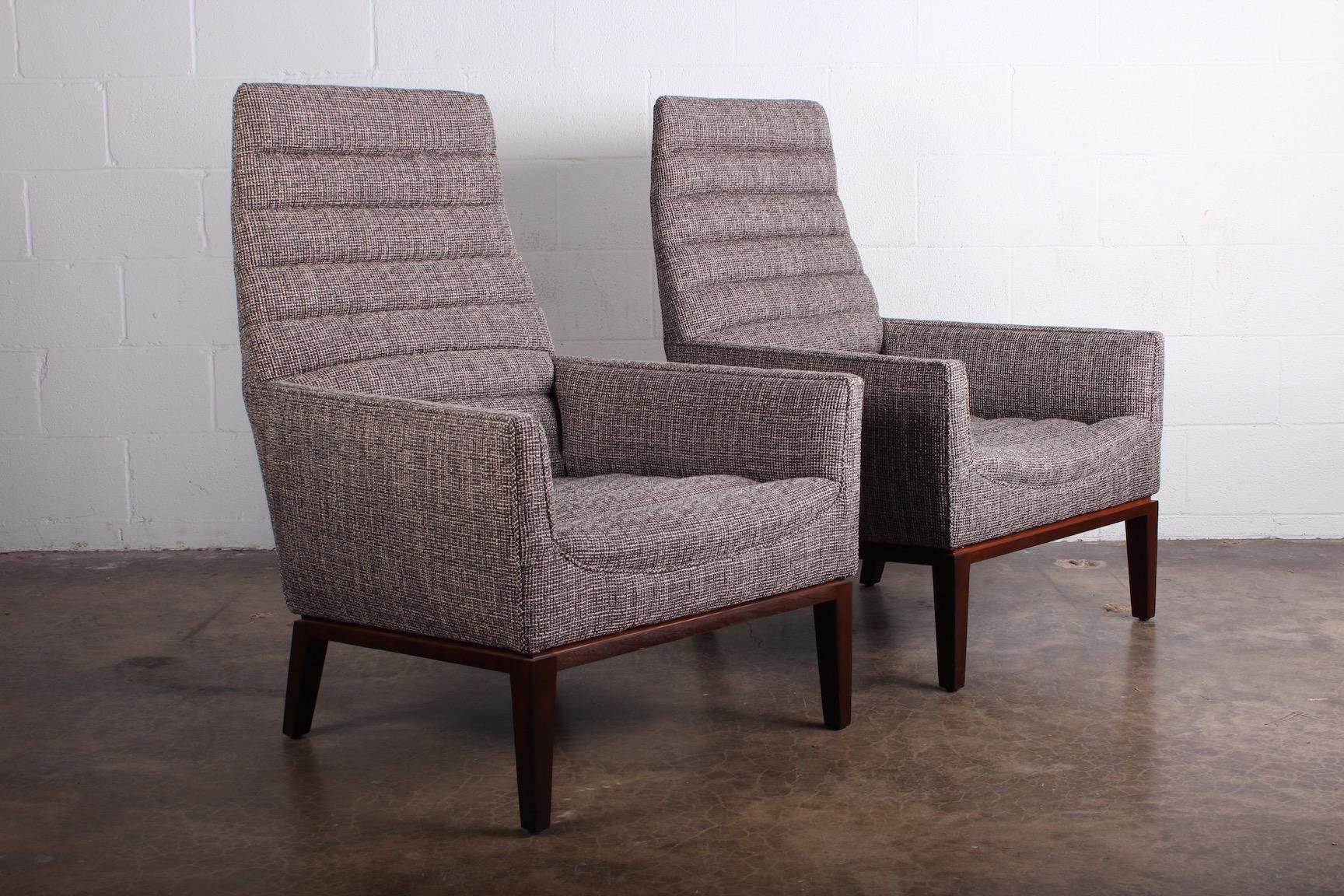 Pair of Dunbar Lounge Chairs by Edward Wormley 2