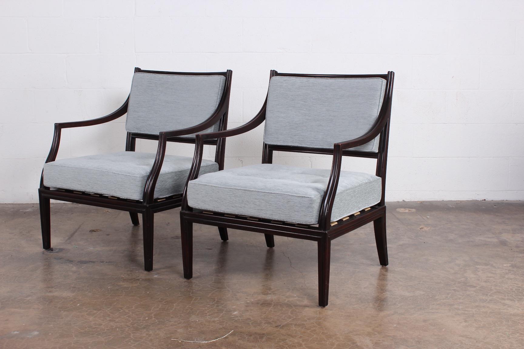Pair of Dunbar Lounge Chairs For Sale 6