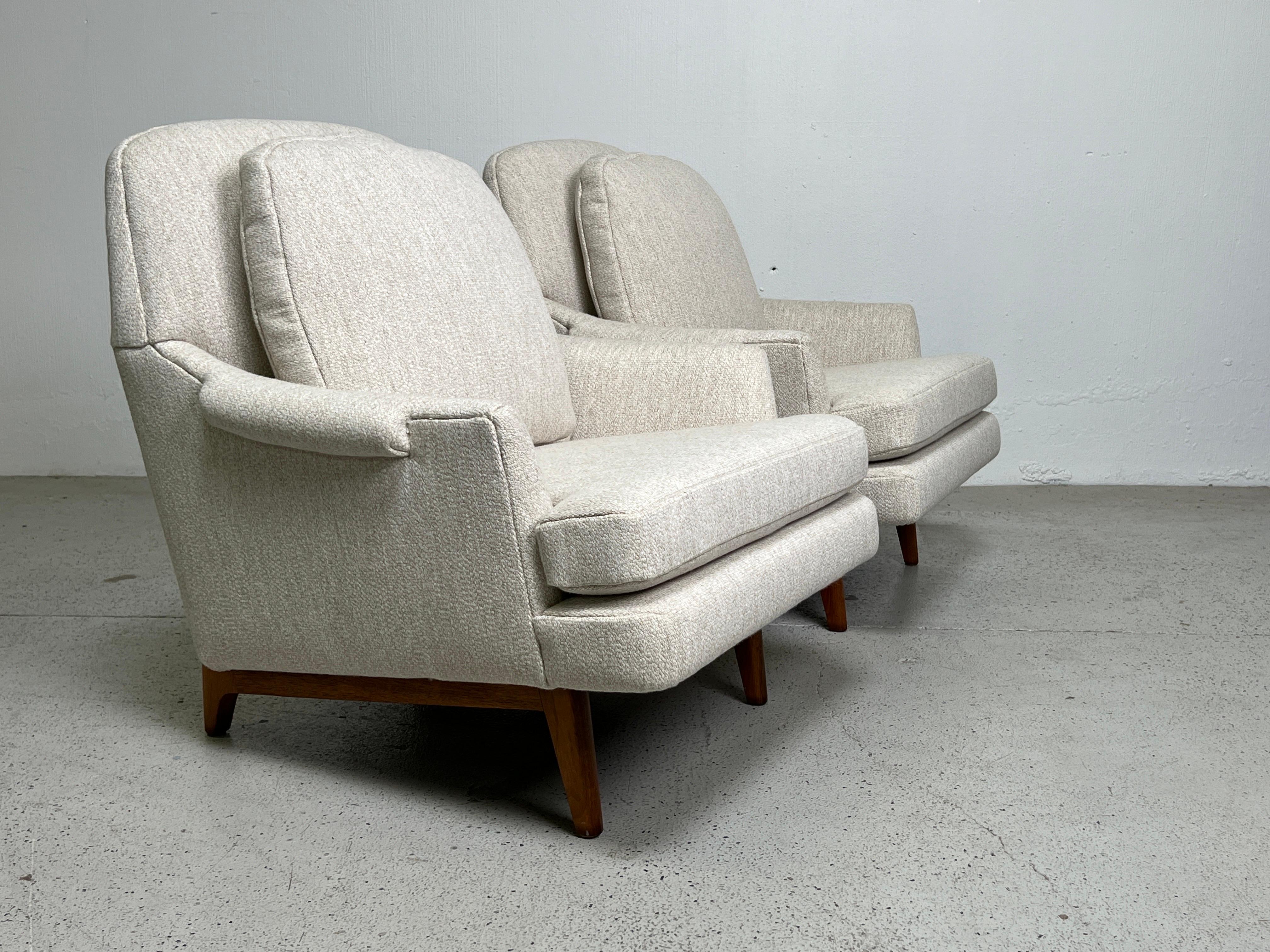 Pair of Dunbar Lounge Chairs  For Sale 8