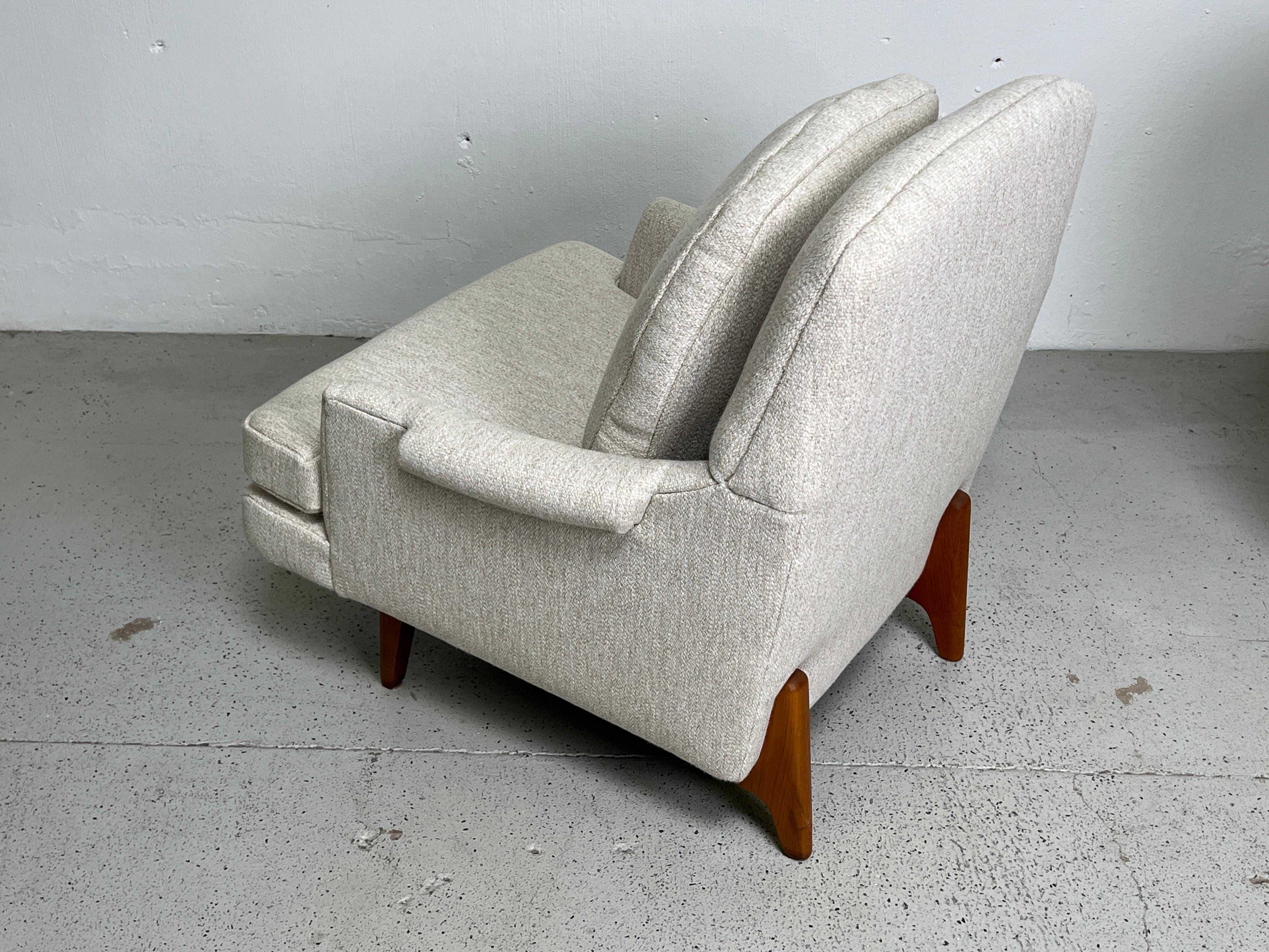 Mid-20th Century Pair of Dunbar Lounge Chairs  For Sale
