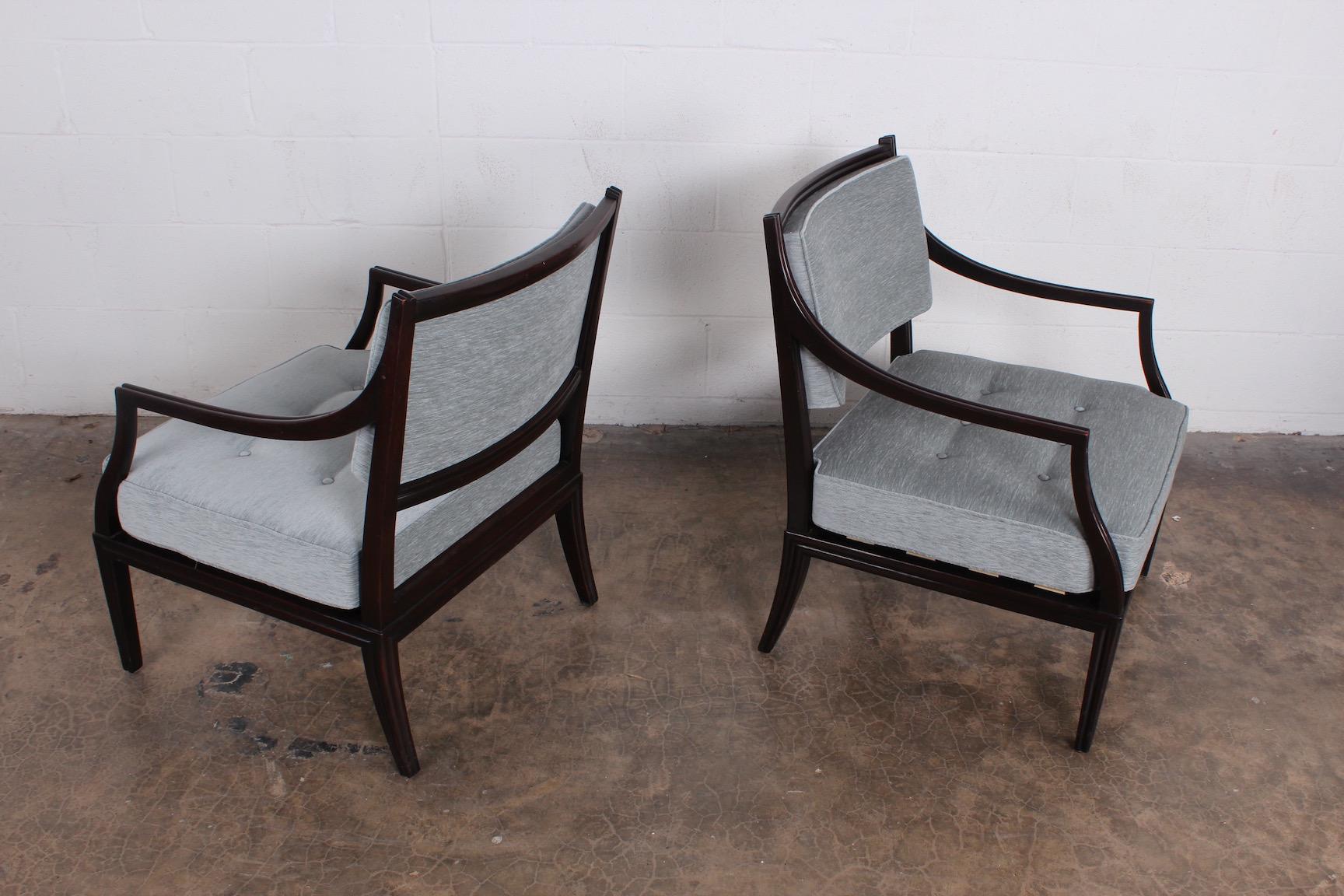 Pair of Dunbar Lounge Chairs For Sale 3