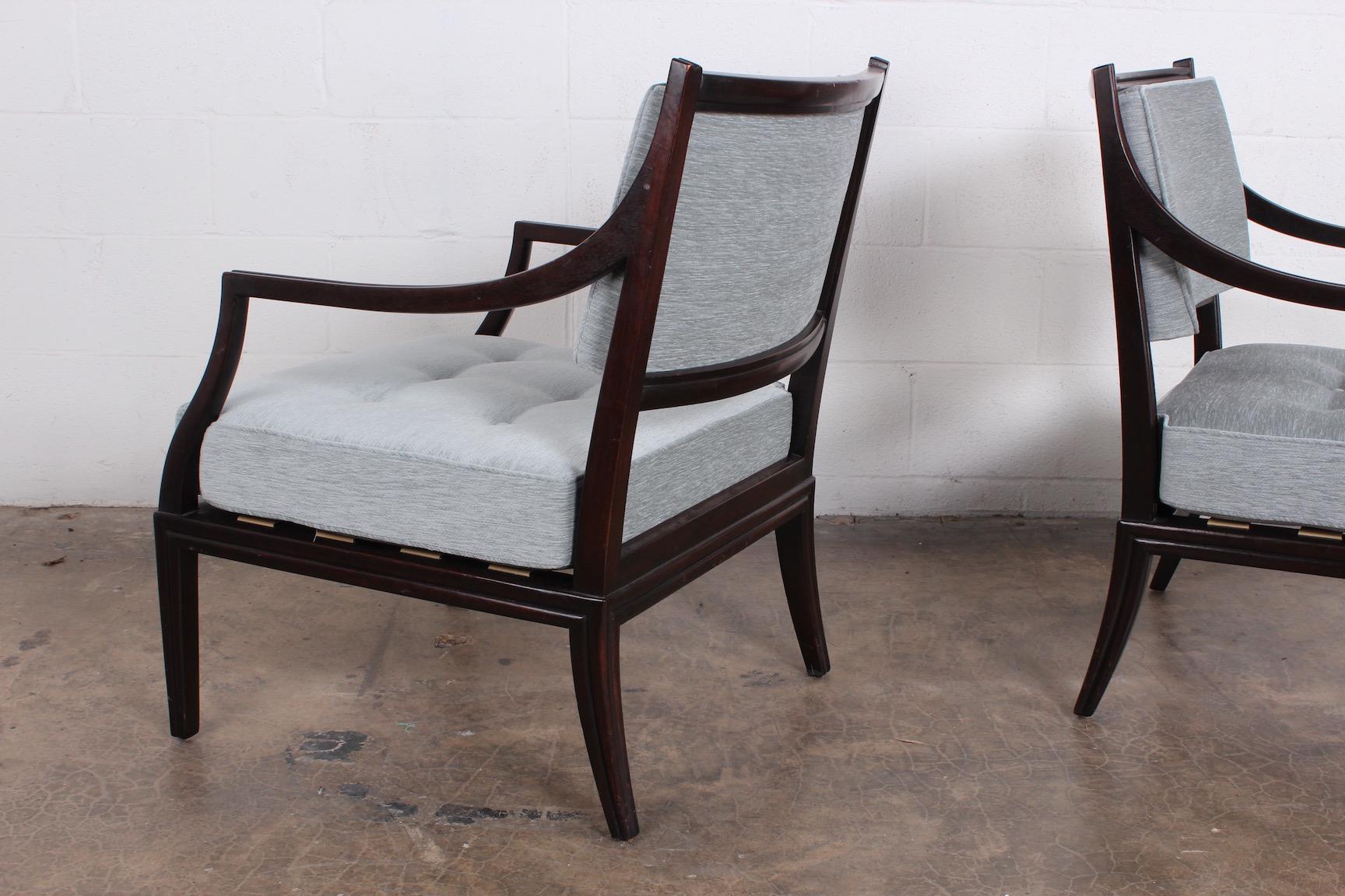 Pair of Dunbar Lounge Chairs For Sale 4