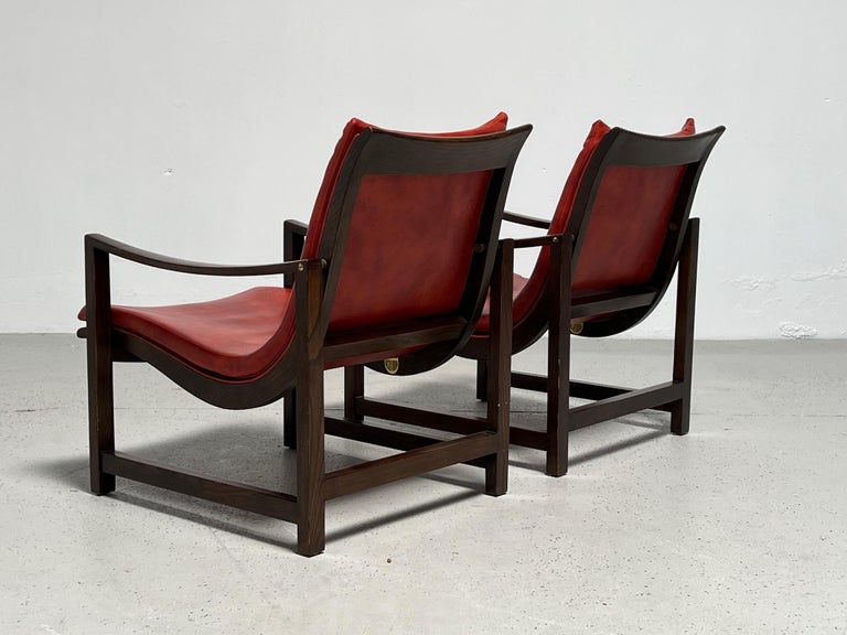 Pair of Dunbar Lounge Chairs Model 609 by Edward Wormley For Sale 10