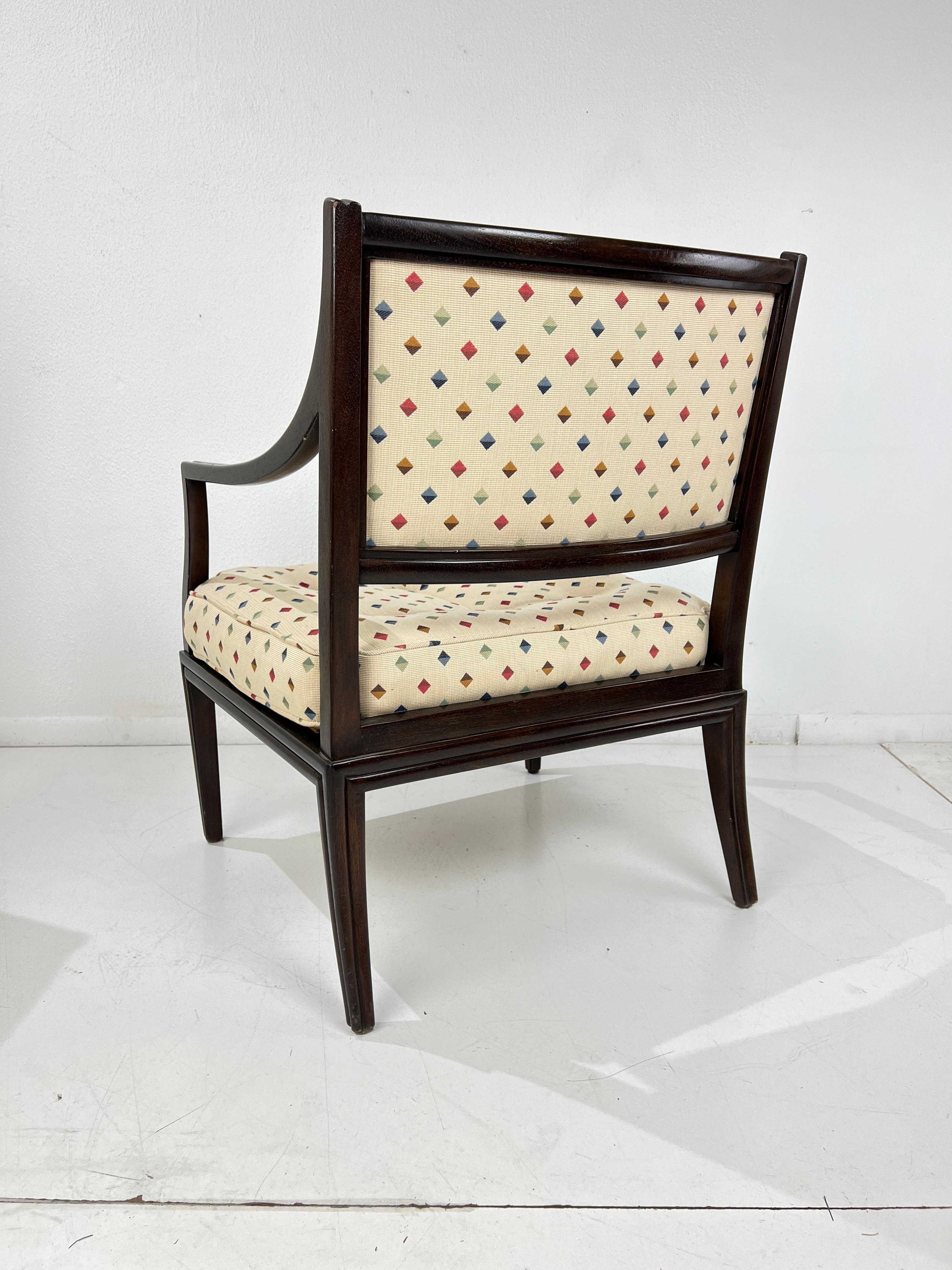 Coppia di poltrone in mogano Dunbar di Edward Wormley in vendita 3