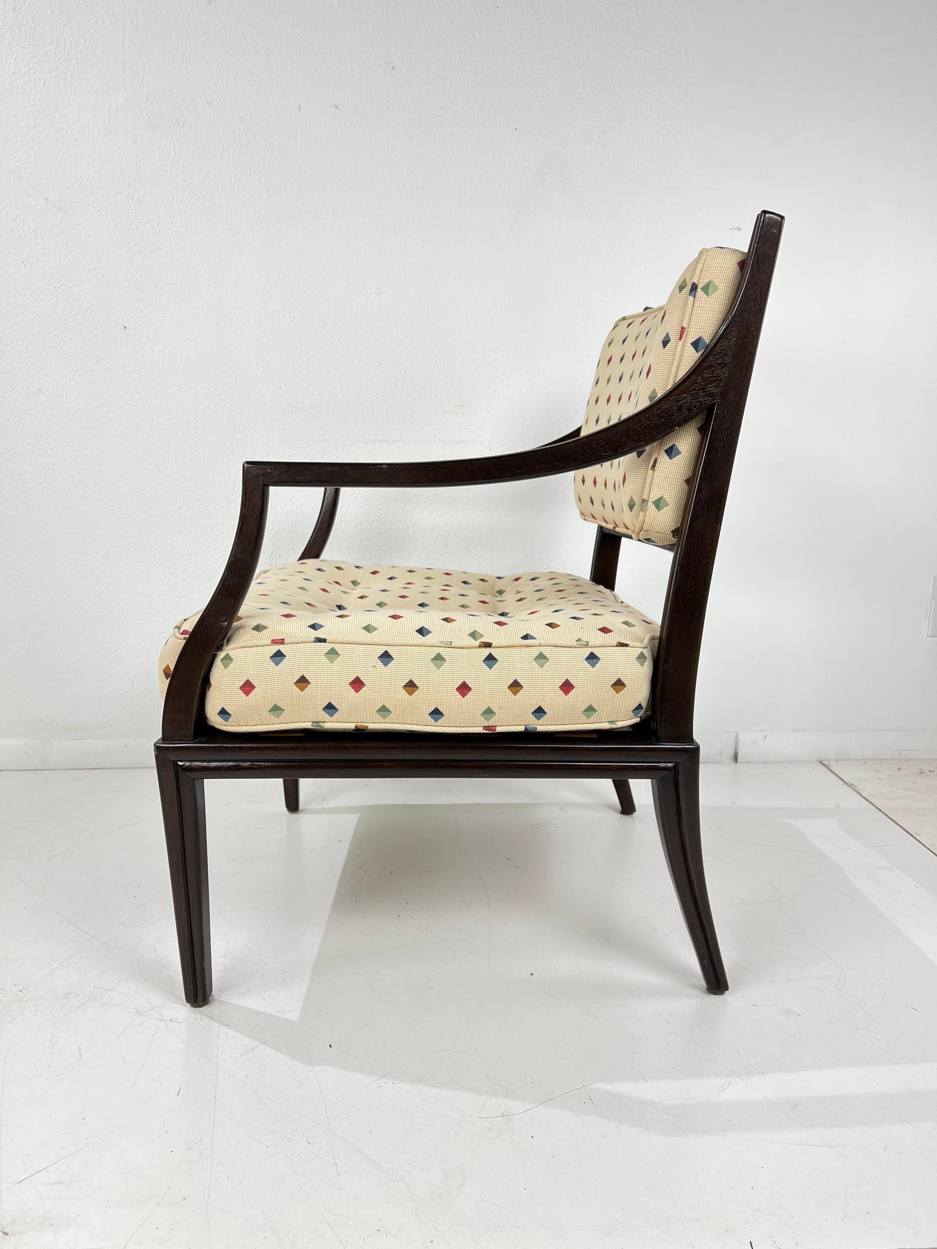Coppia di poltrone in mogano Dunbar di Edward Wormley in vendita 4