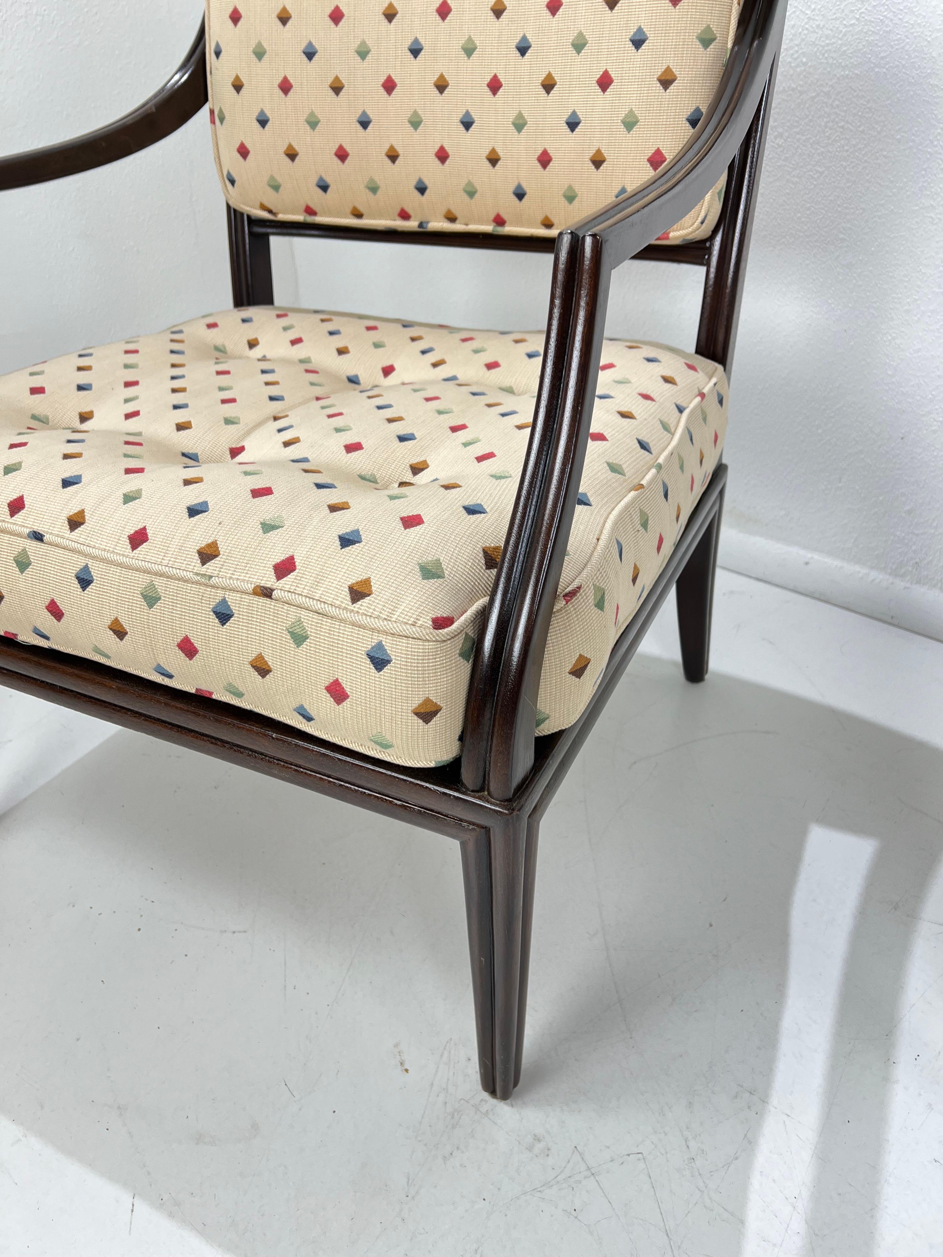 Coppia di poltrone in mogano Dunbar di Edward Wormley in vendita 5