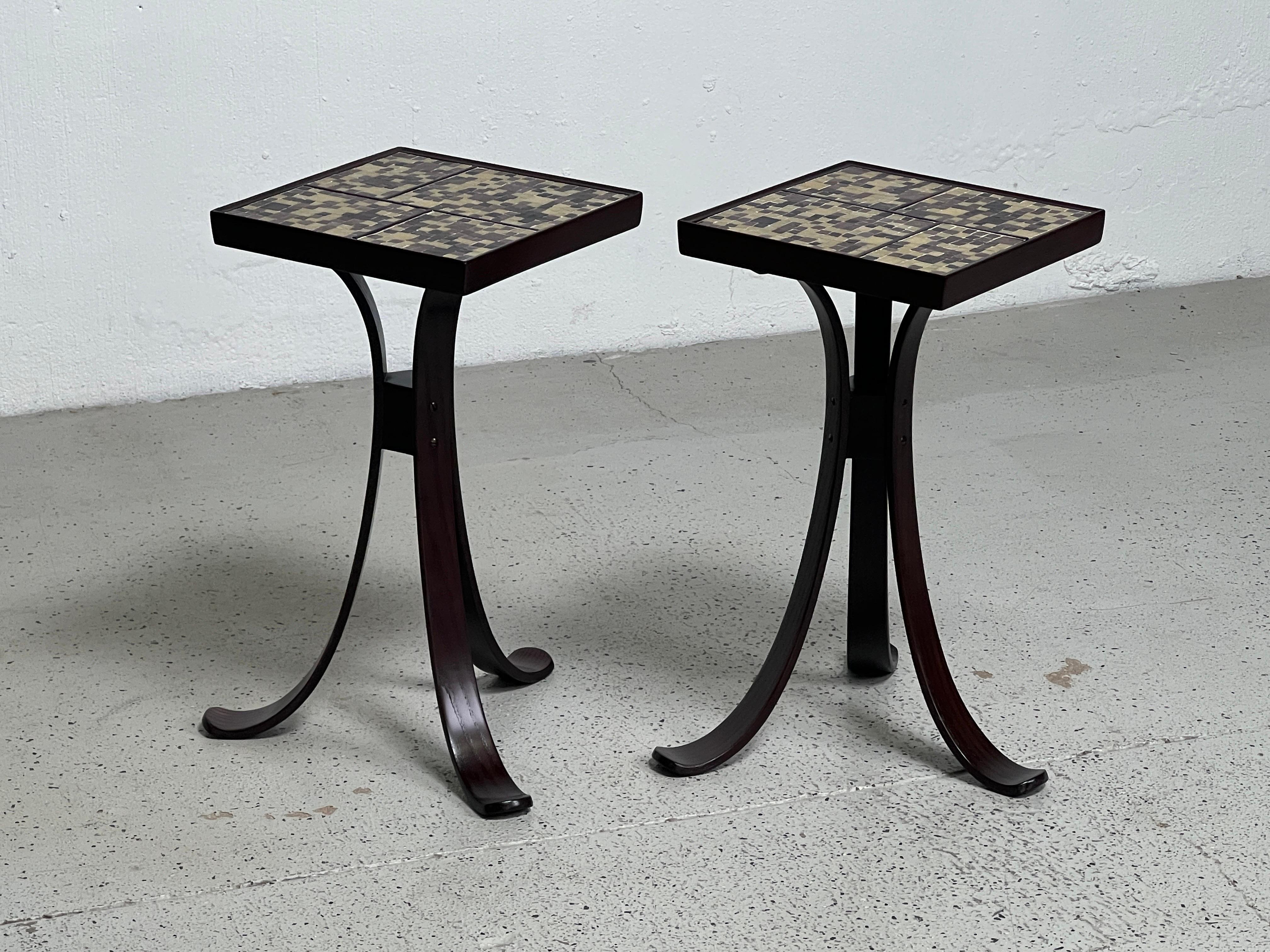 Pair of Dunbar Side Tables by Murano Glass Mosaic Tiles  12