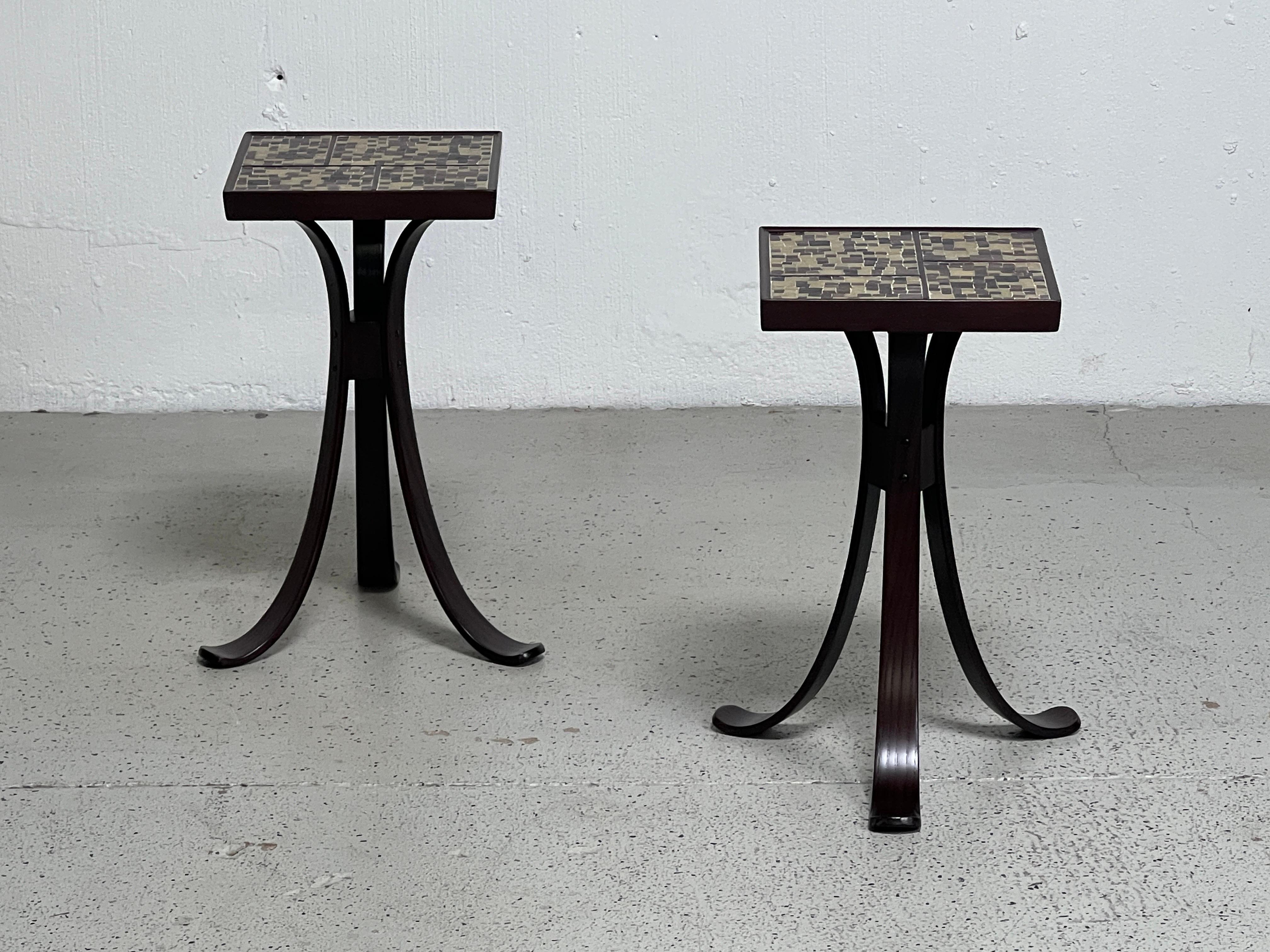 Pair of Dunbar Side Tables by Murano Glass Mosaic Tiles  13
