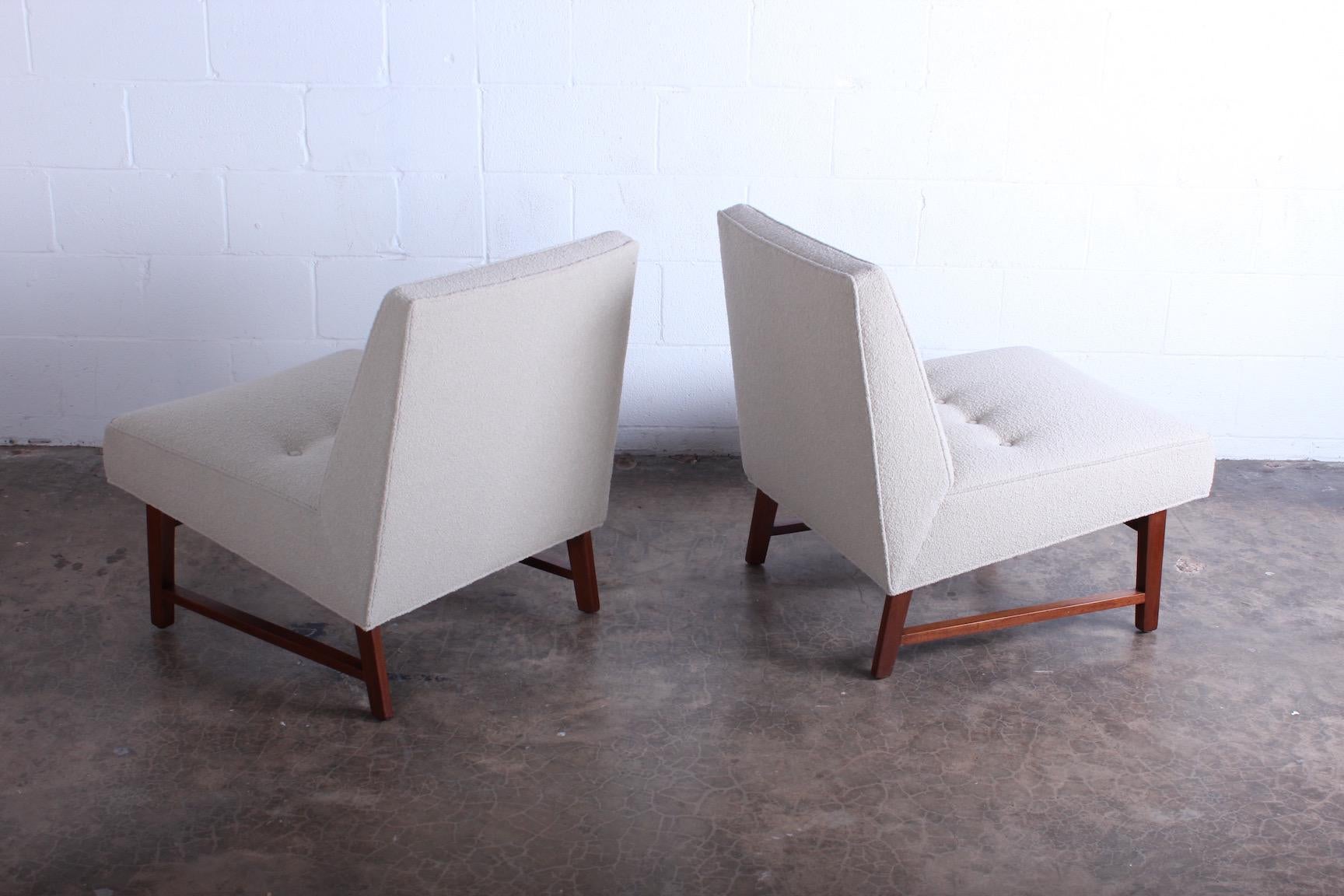 Pair of Dunbar Slipper Chairs by Edward Wormley 5