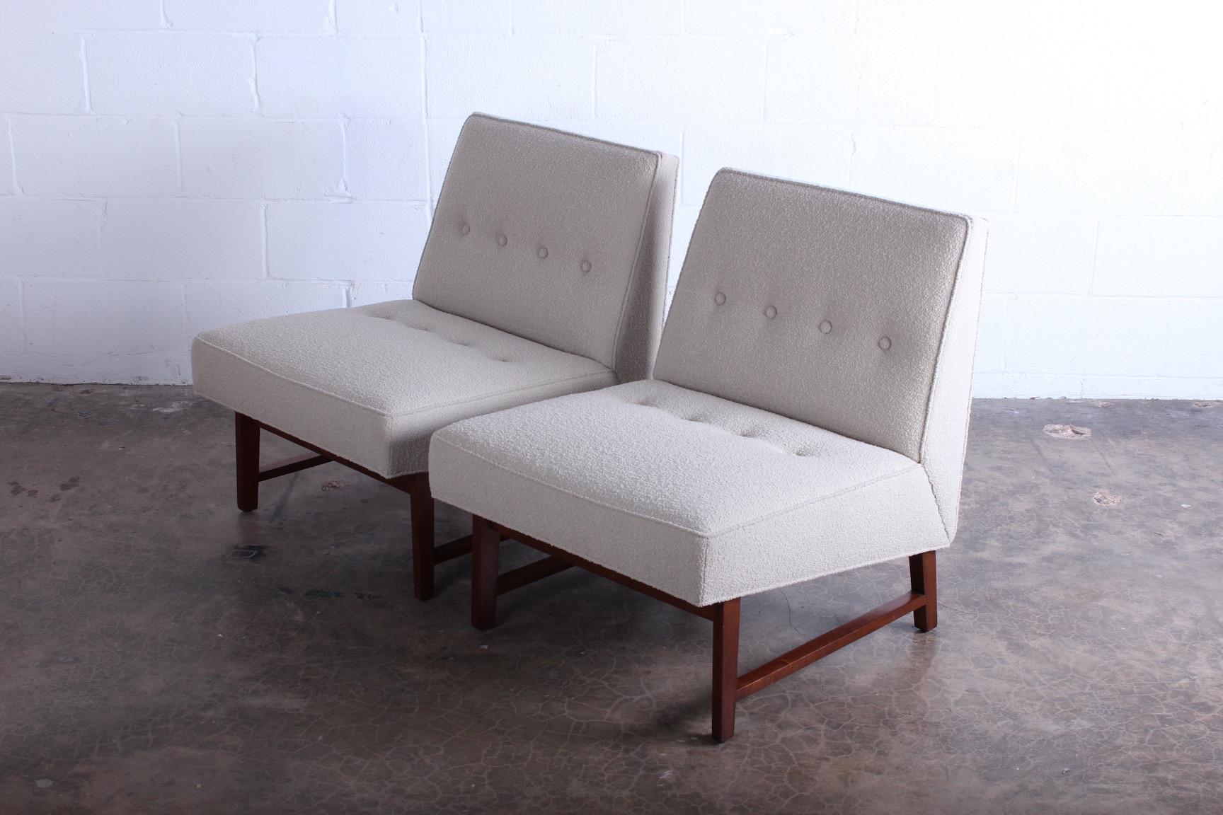 Pair of Dunbar Slipper Chairs by Edward Wormley 1
