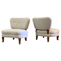 Pair of Dunbar Slipper Chairs by Edward Wormley