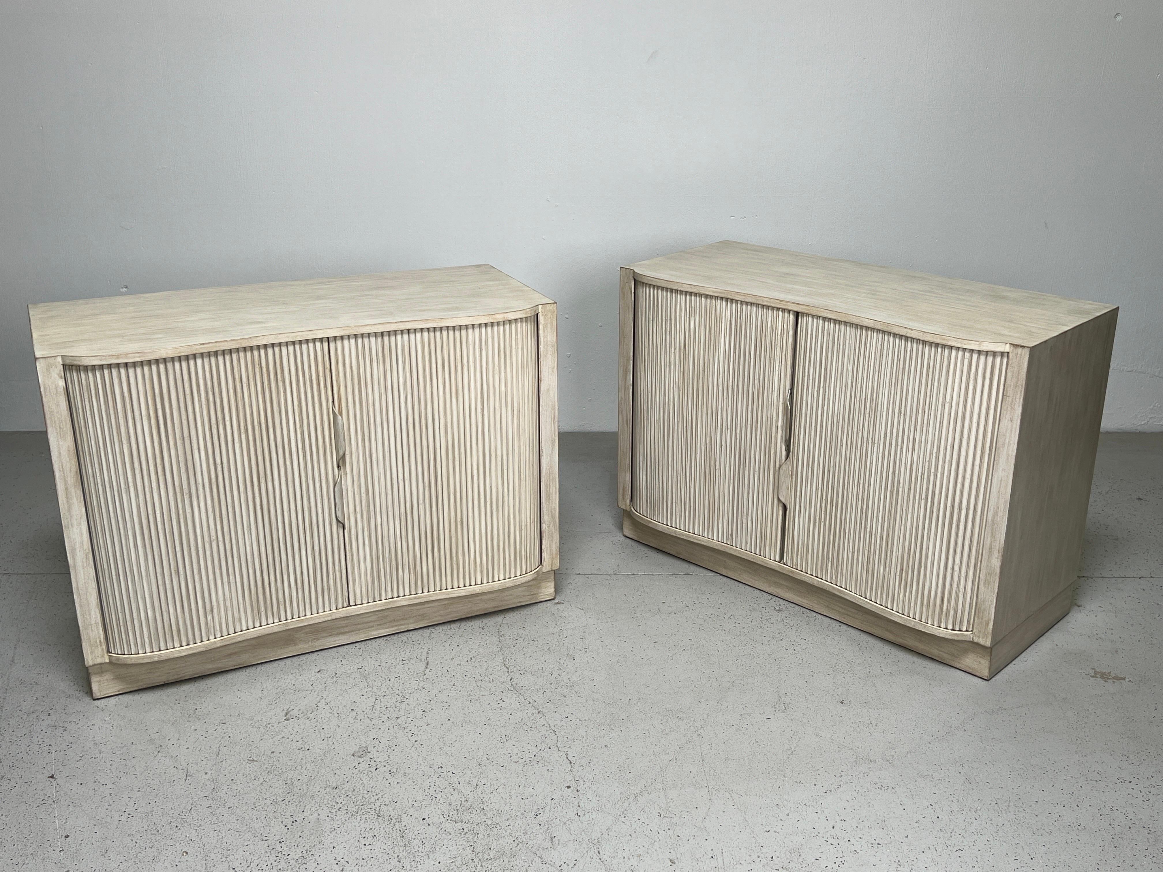 Pair of Dunbar Tambour Cabinets by Edward Wormley  For Sale 11