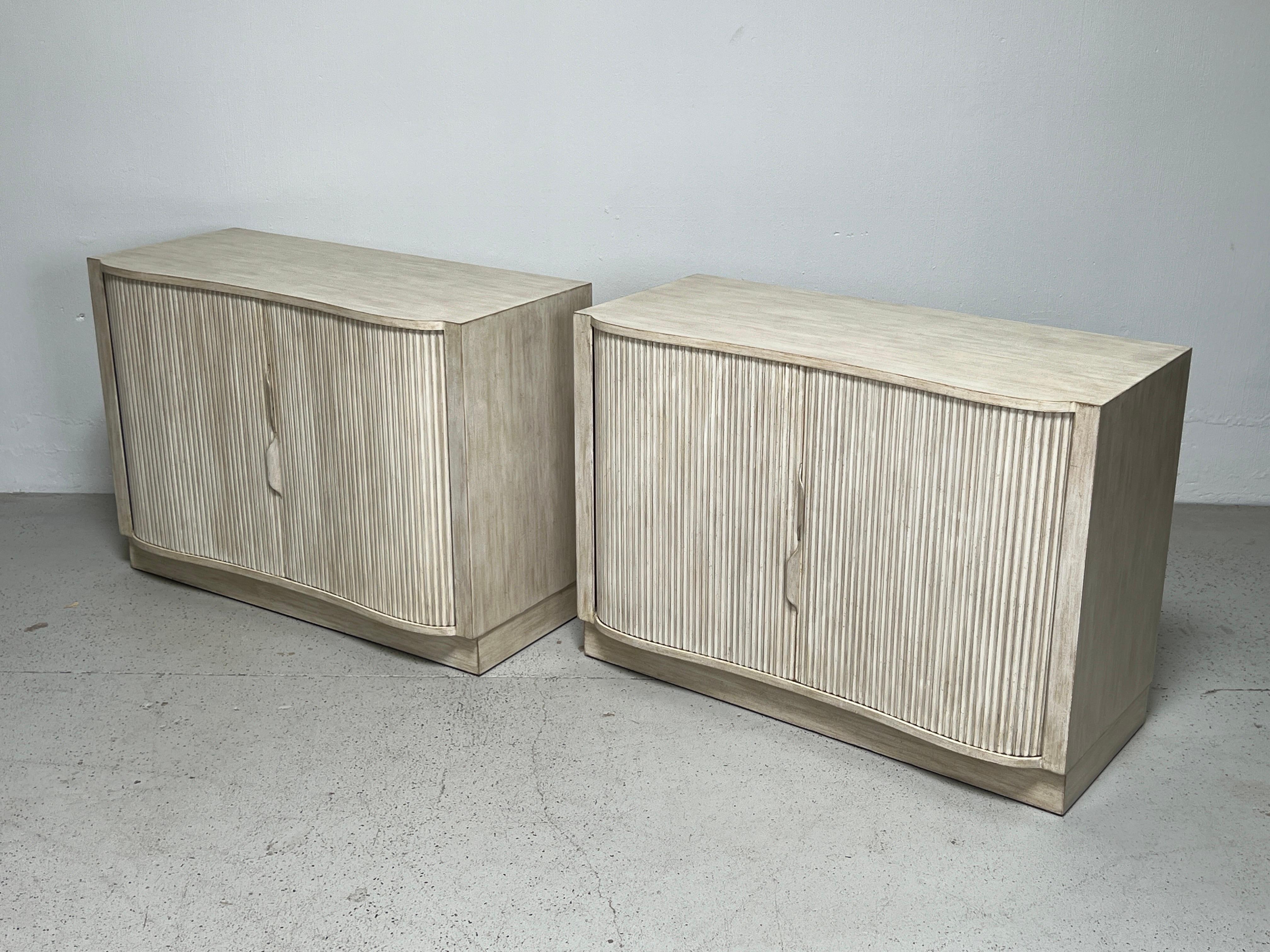 Pair of Dunbar Tambour Cabinets by Edward Wormley  For Sale 12