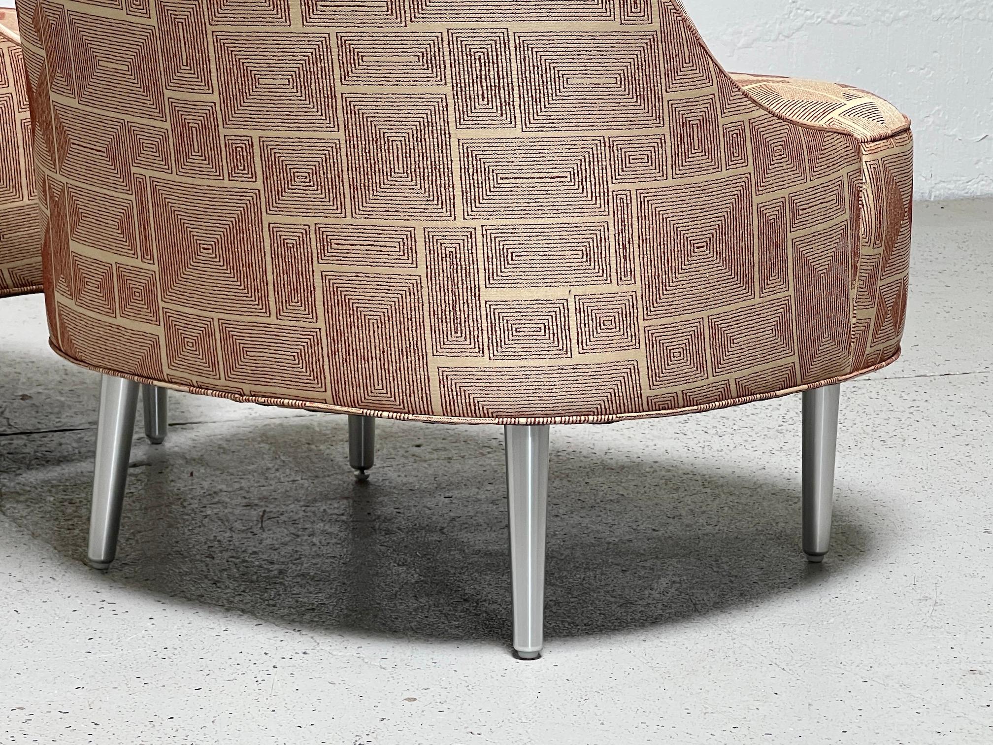Pair of Dunbar Teardrop Chairs by Edward Wormley 5
