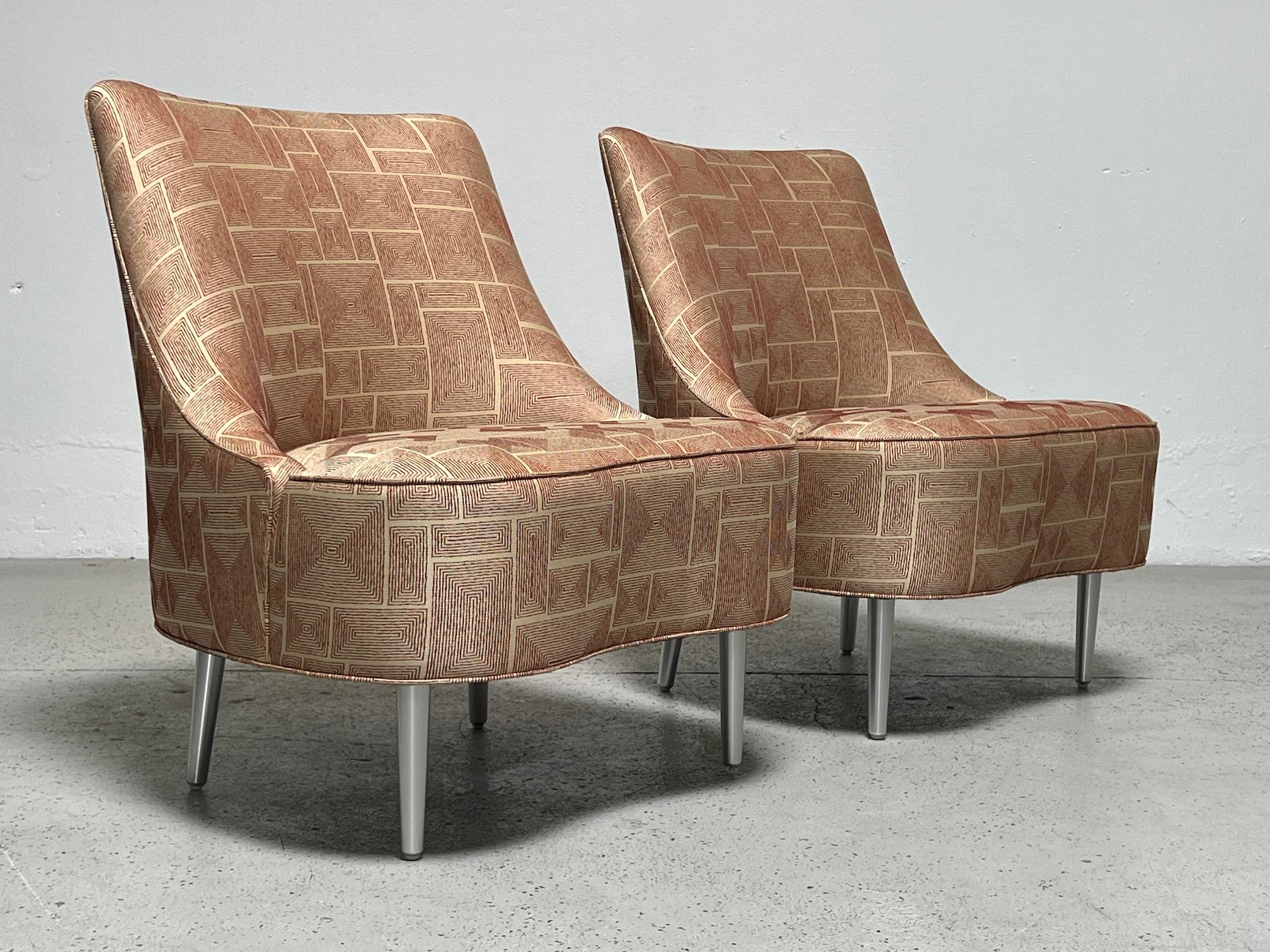 Pair of Dunbar Teardrop Chairs by Edward Wormley 1