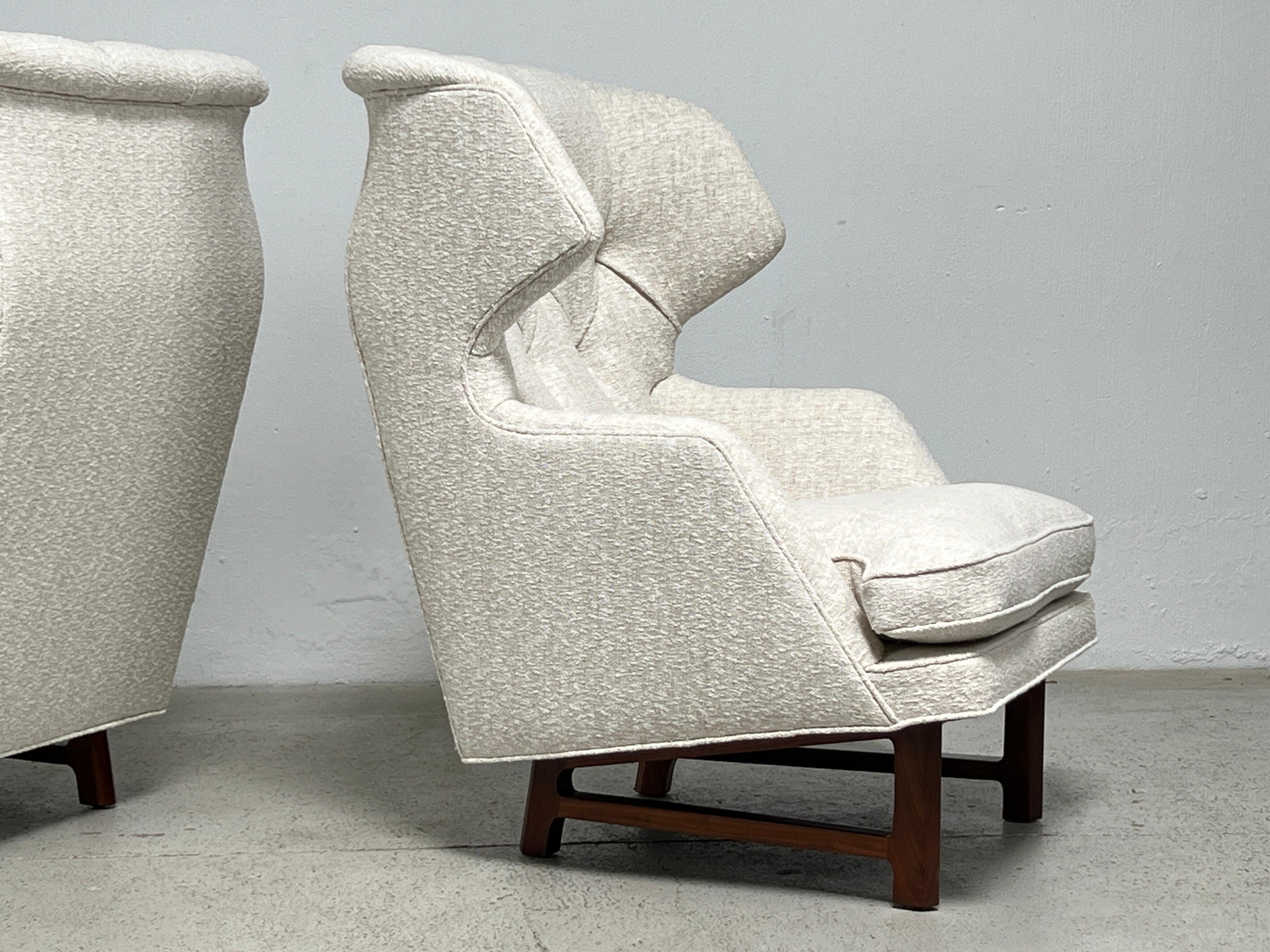 Pair of Dunbar Wing Back Janus Chairs by Edward Wormley  For Sale 5