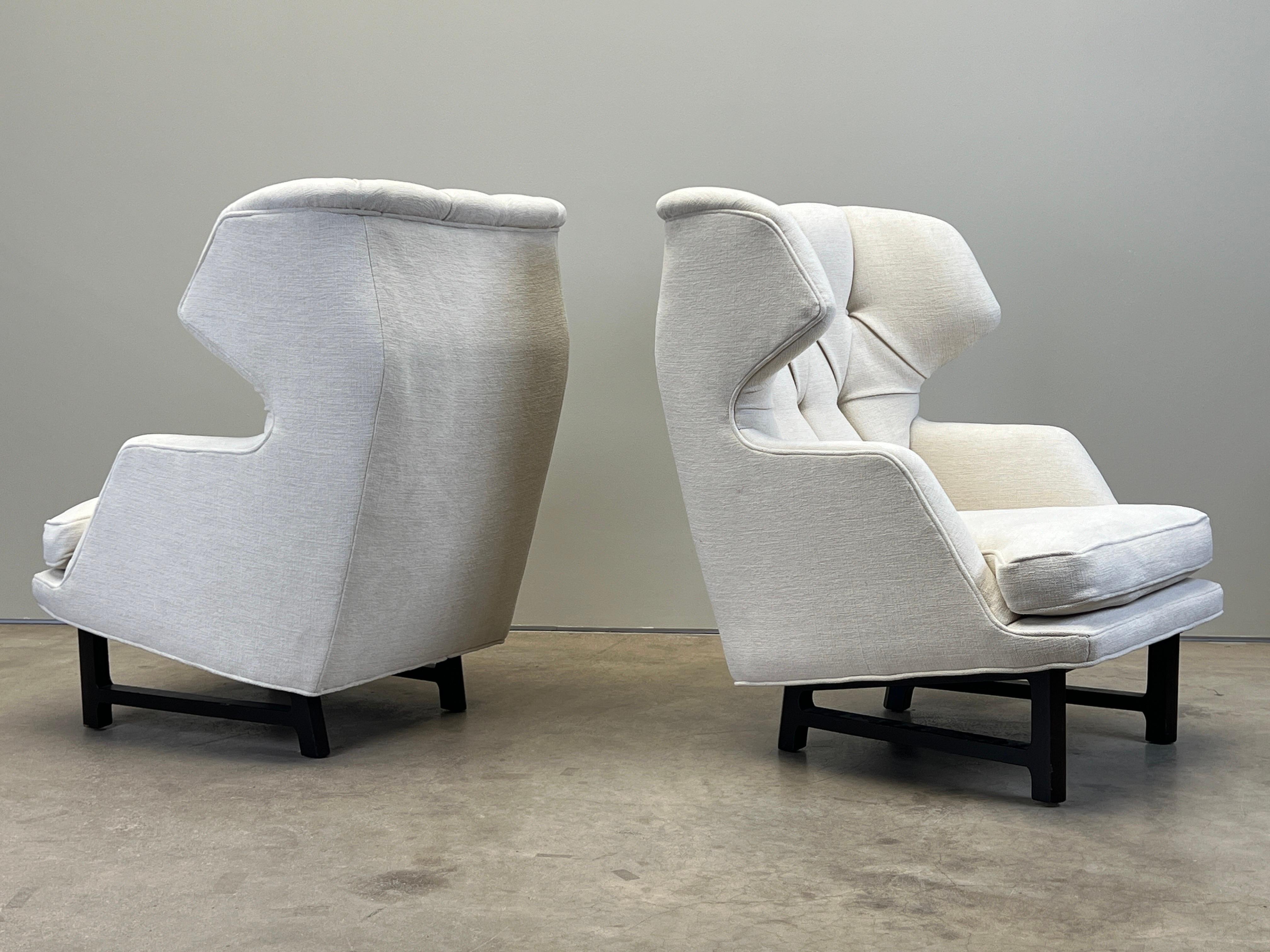 Pair of Dunbar Wing Back Janus Chairs by Edward Wormley 5