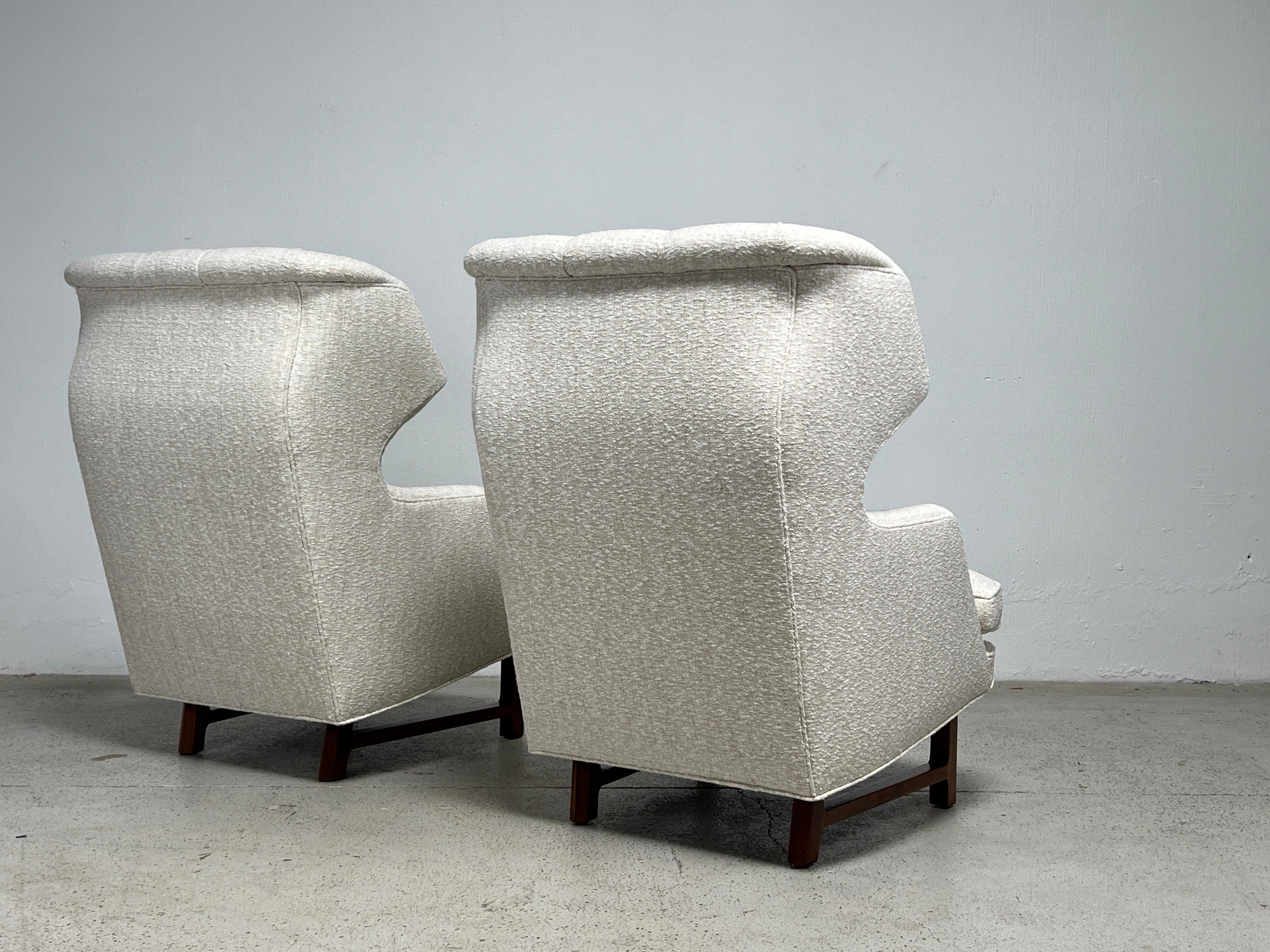 Pair of Dunbar Wing Back Janus Chairs by Edward Wormley 10