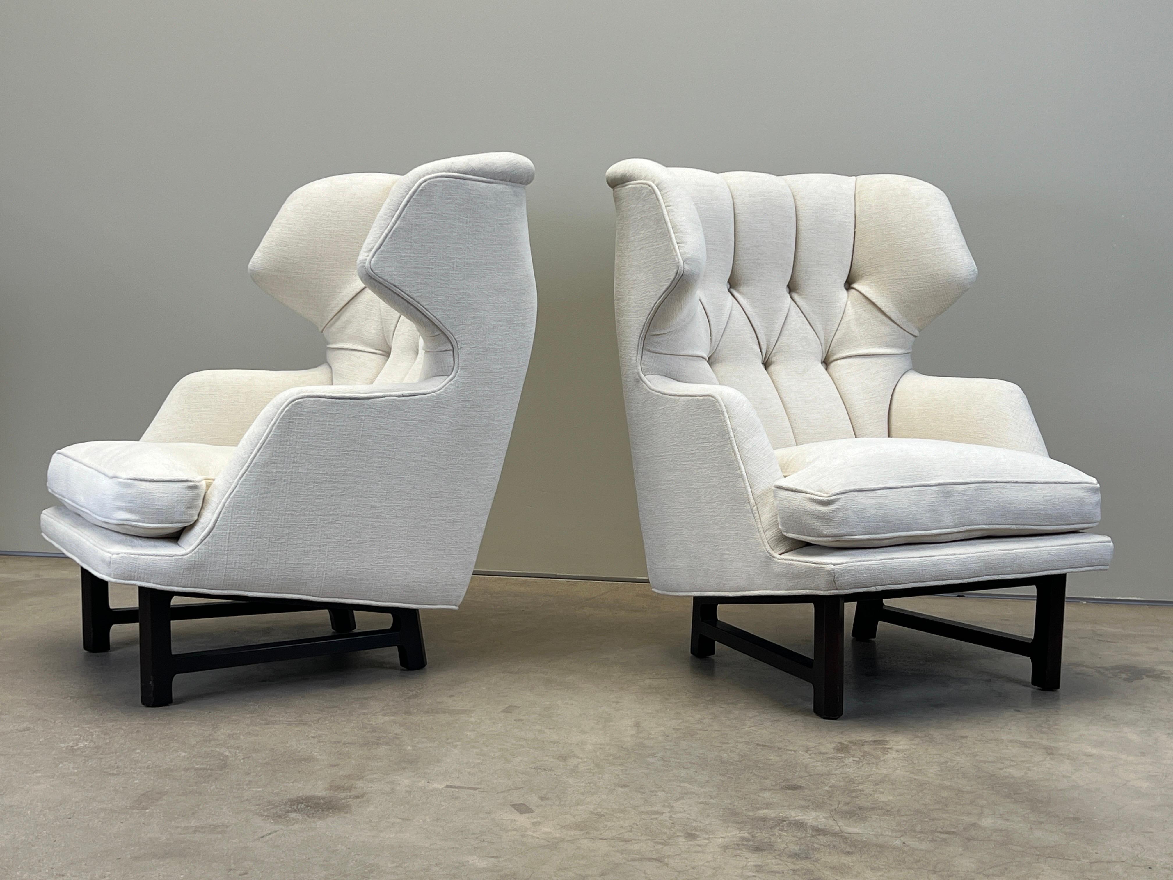 Pair of Dunbar Wing Back Janus Chairs by Edward Wormley 10