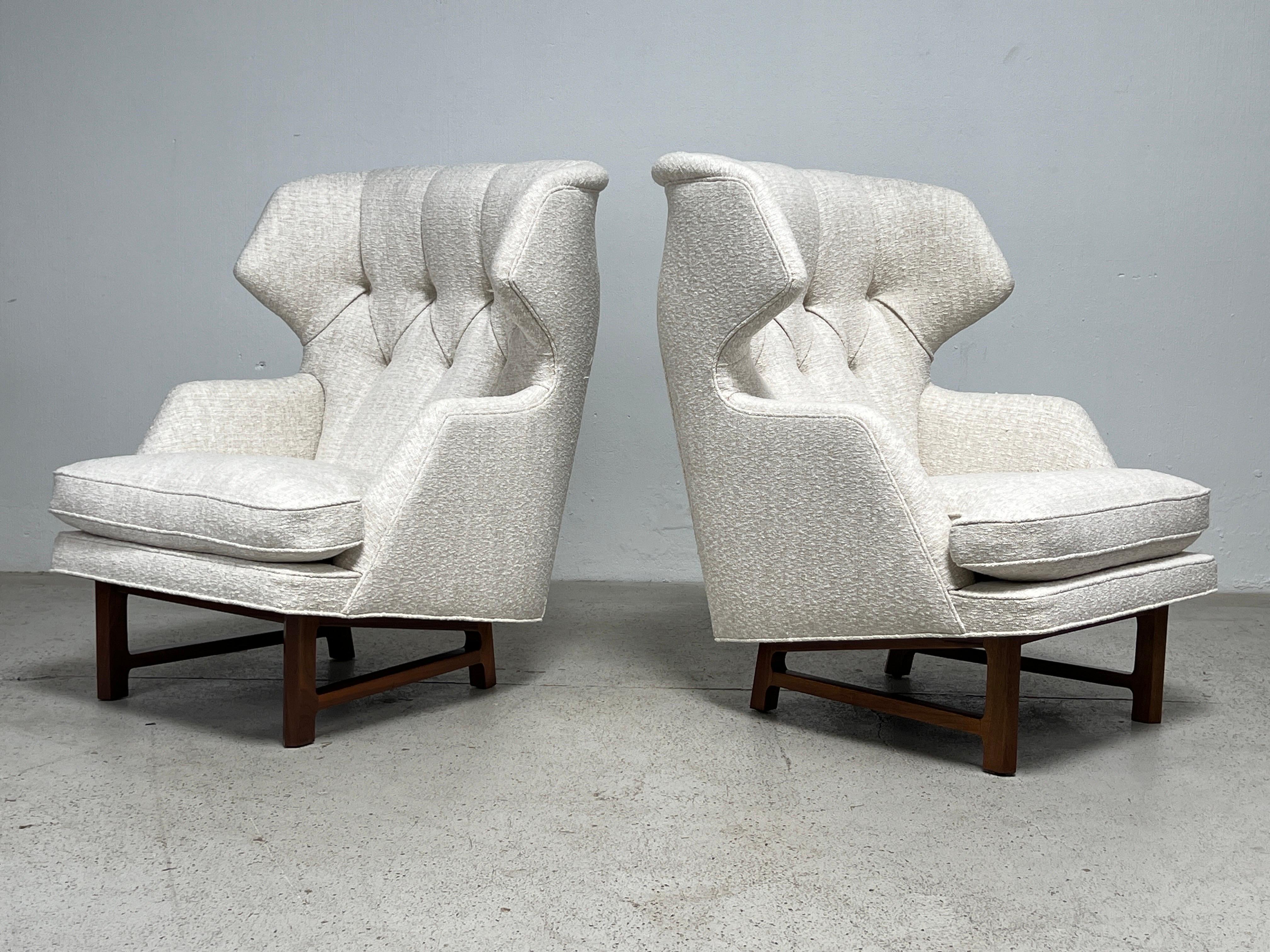Pair of Dunbar Wing Back Janus Chairs by Edward Wormley  For Sale 13
