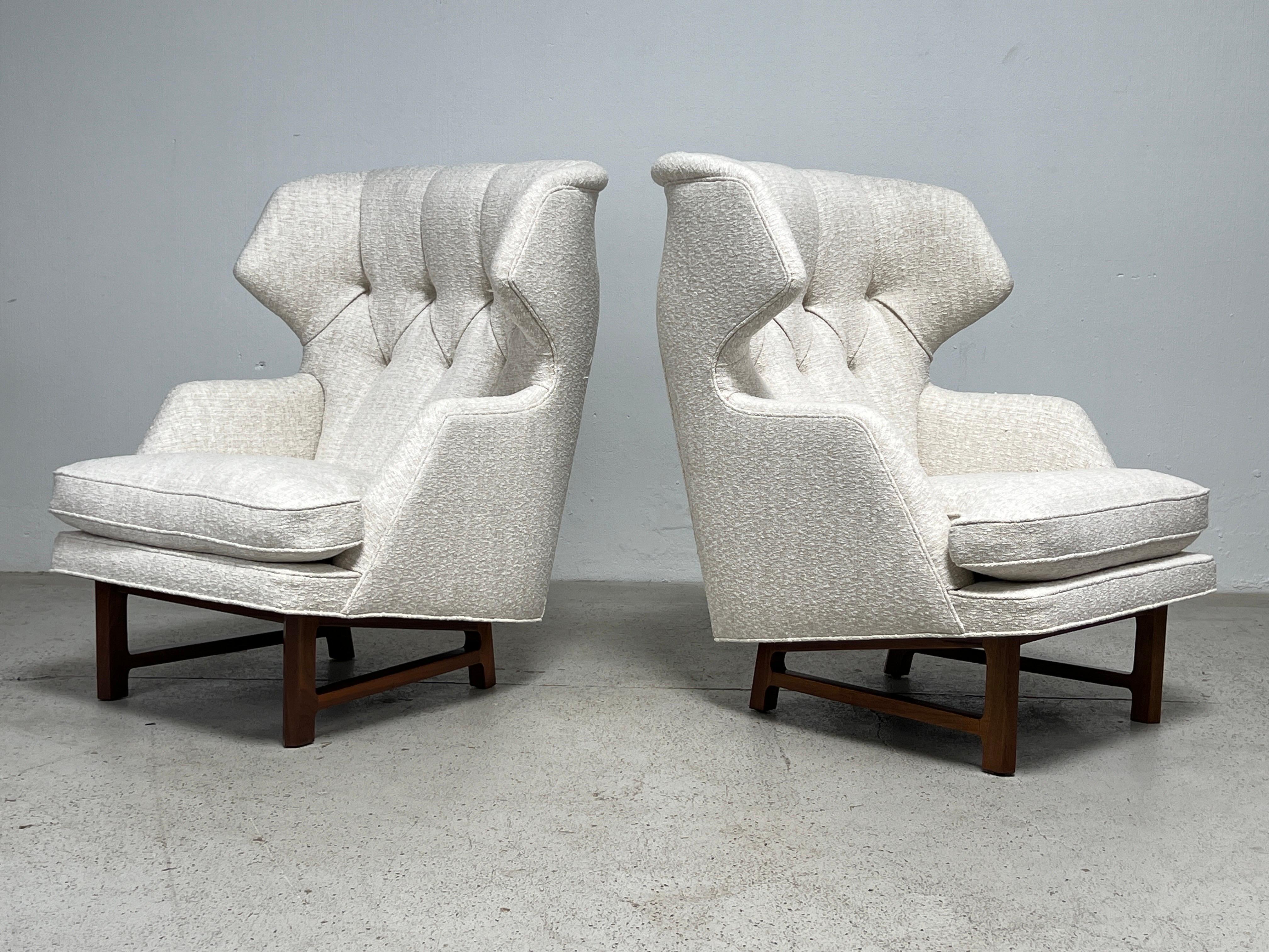 Pair of Dunbar Wing Back Janus Chairs by Edward Wormley 13