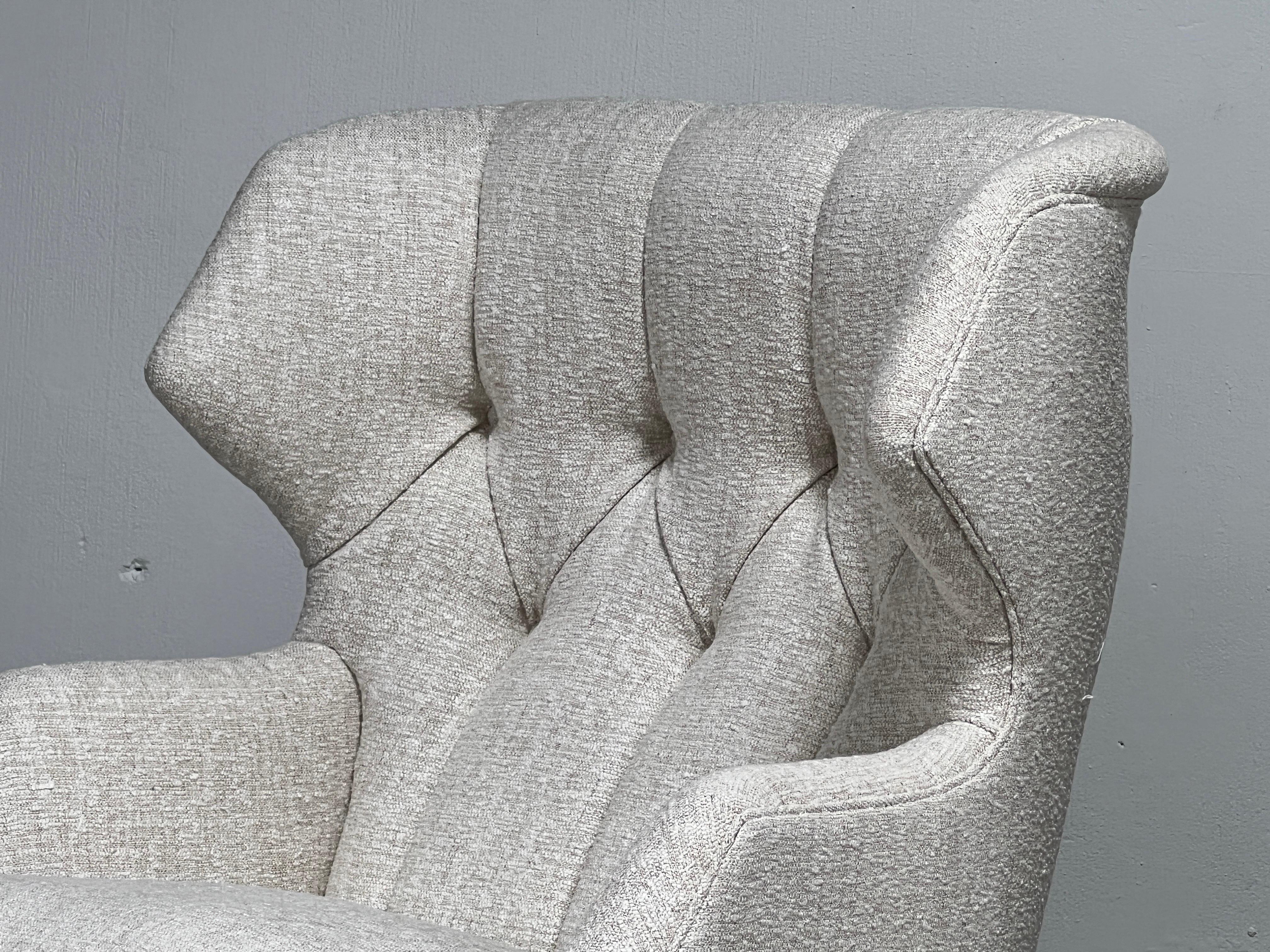 Pair of Dunbar Wing Back Janus Chairs by Edward Wormley 14