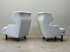Pair of Dunbar Wing Back Janus Chairs by Edward Wormley