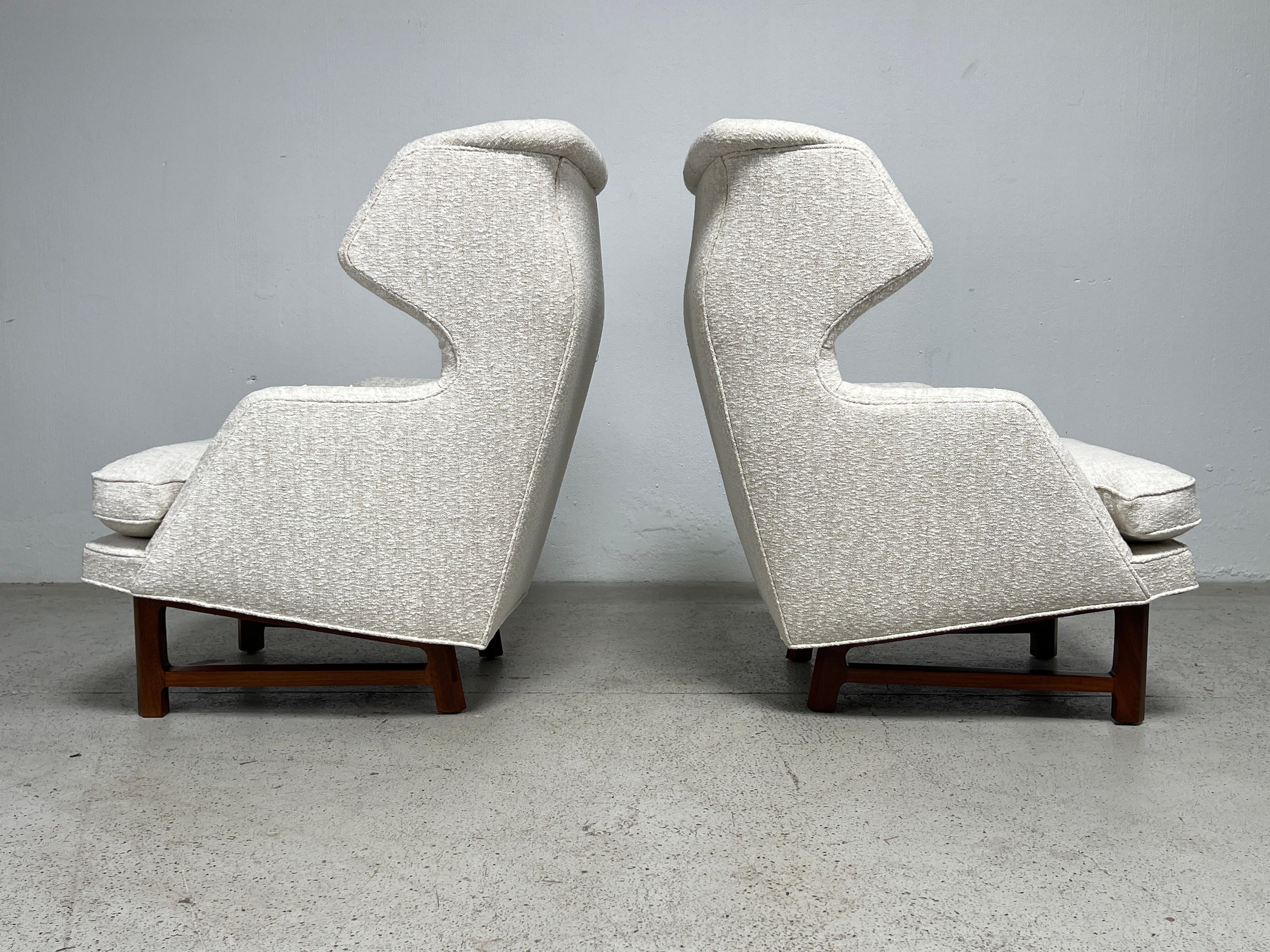 Pair of Dunbar Wing Back Janus Chairs by Edward Wormley  For Sale 2