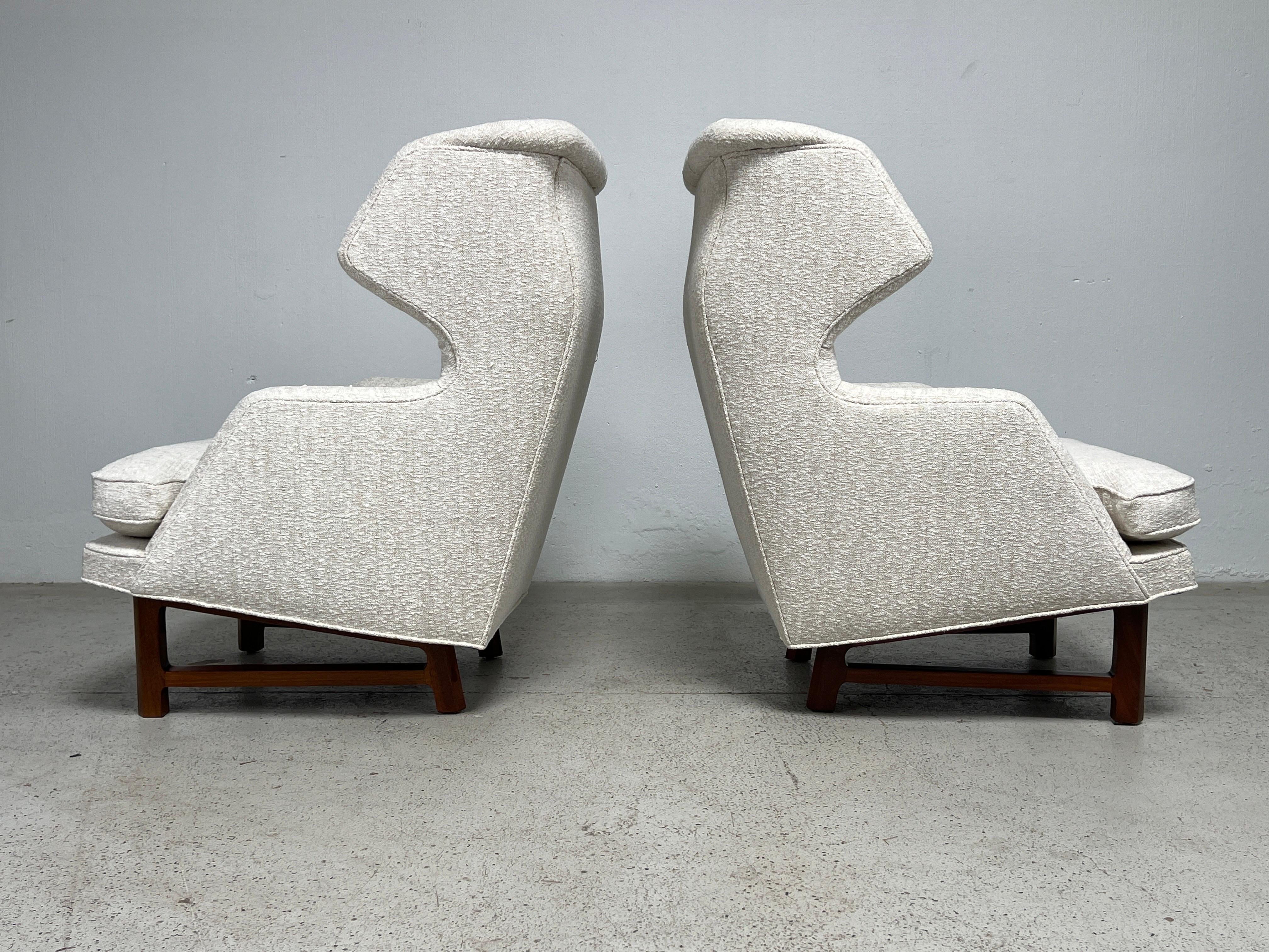 Pair of Dunbar Wing Back Janus Chairs by Edward Wormley 2