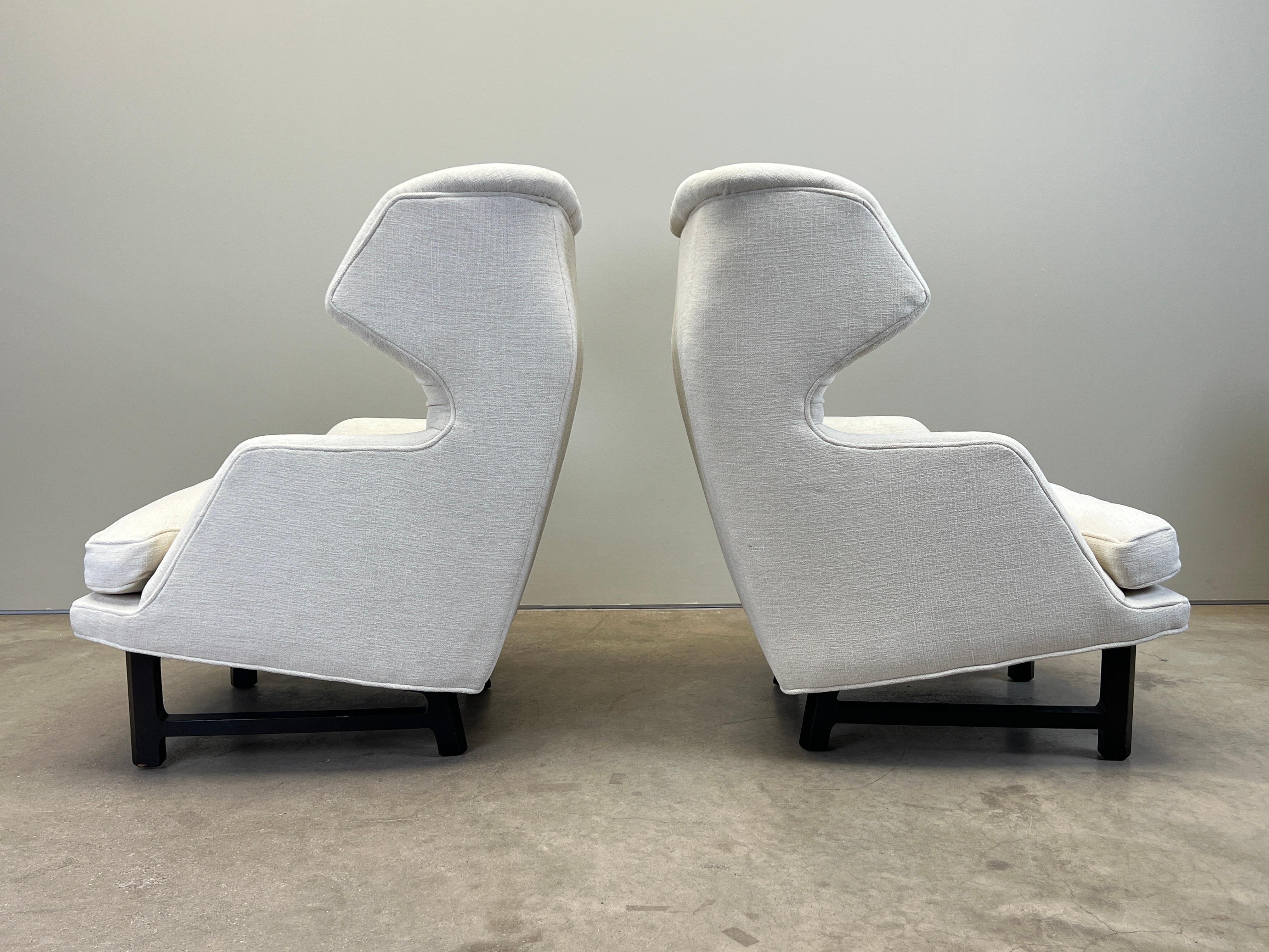 Pair of Dunbar Wing Back Janus Chairs by Edward Wormley 4