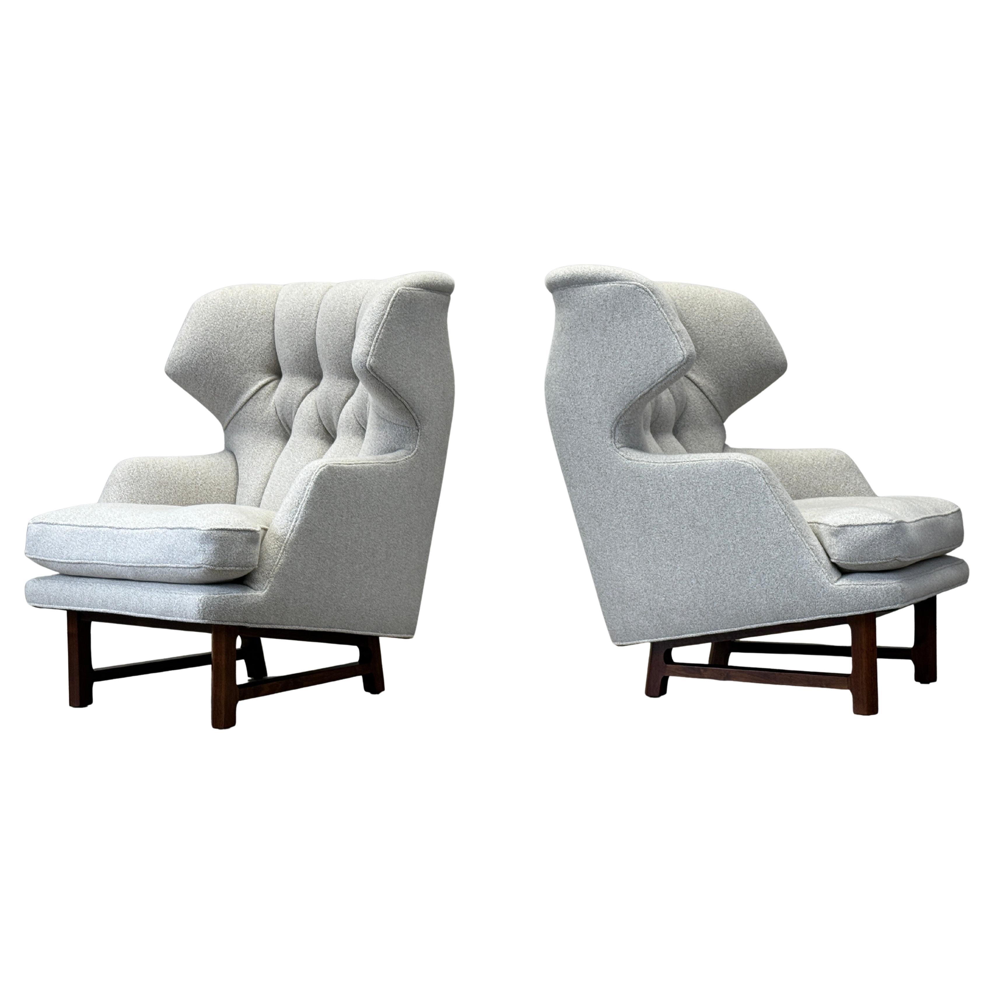 Pair of Dunbar Wing Back Janus Chairs by Edward Wormley