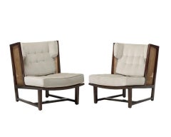Pair of Dunbar Wingback Lounge Chairs by Edward Wormley