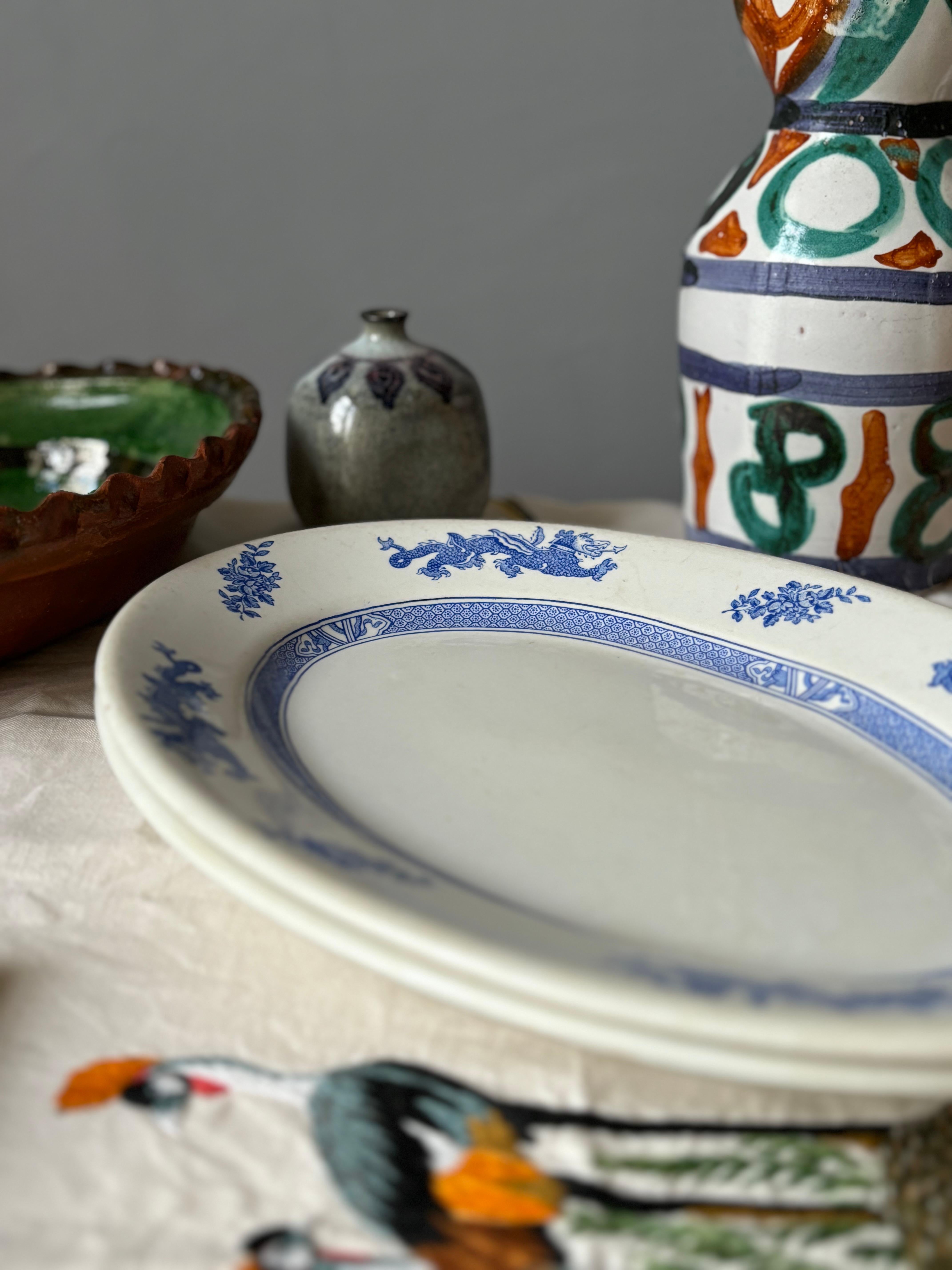 Pareja de Platos Ovalados Dunn Bennett Royal Doulton, Años 60 Glaseado en venta