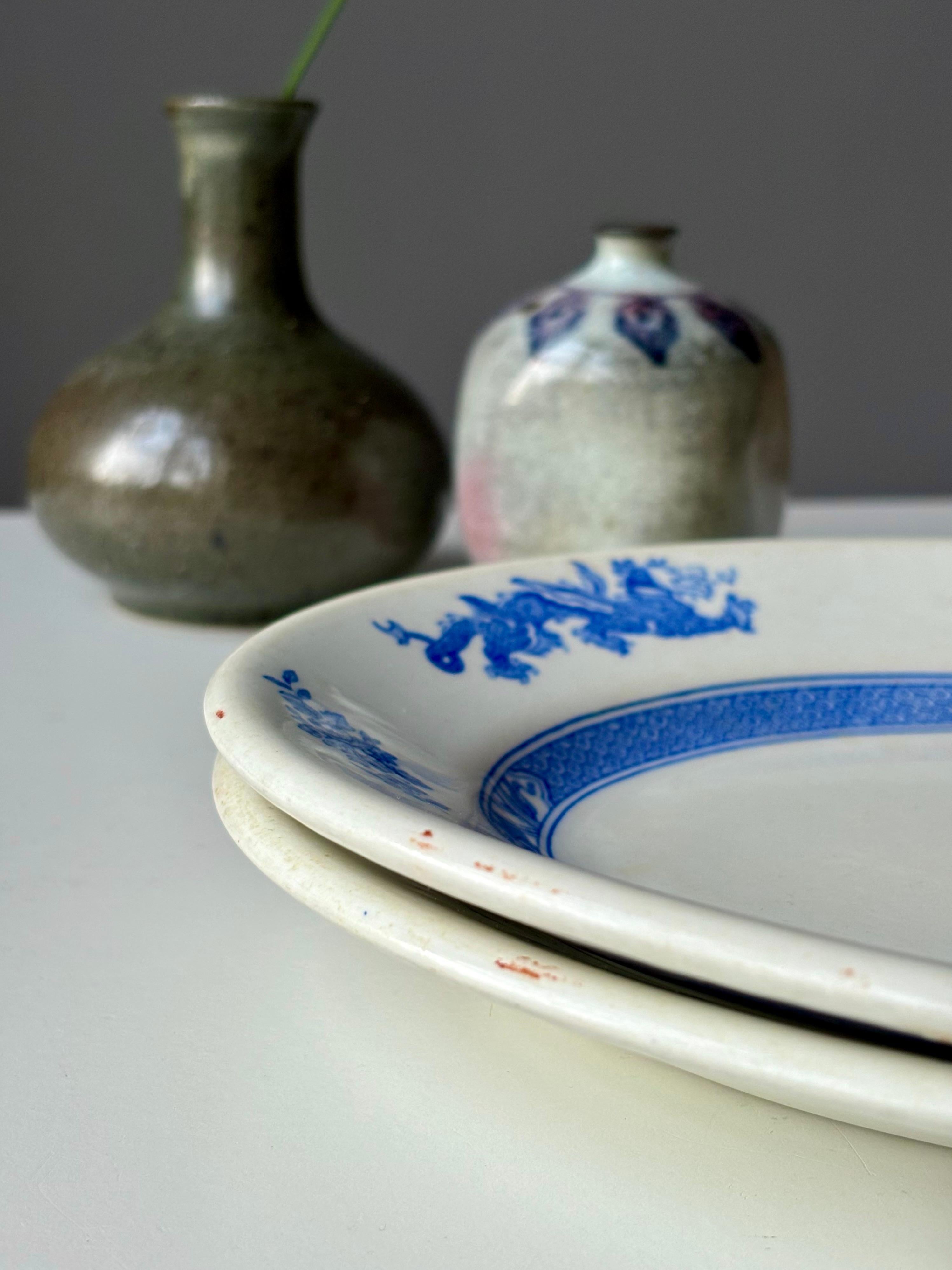 Pareja de Platos Ovalados Dunn Bennett Royal Doulton, Años 60 siglo XX en venta