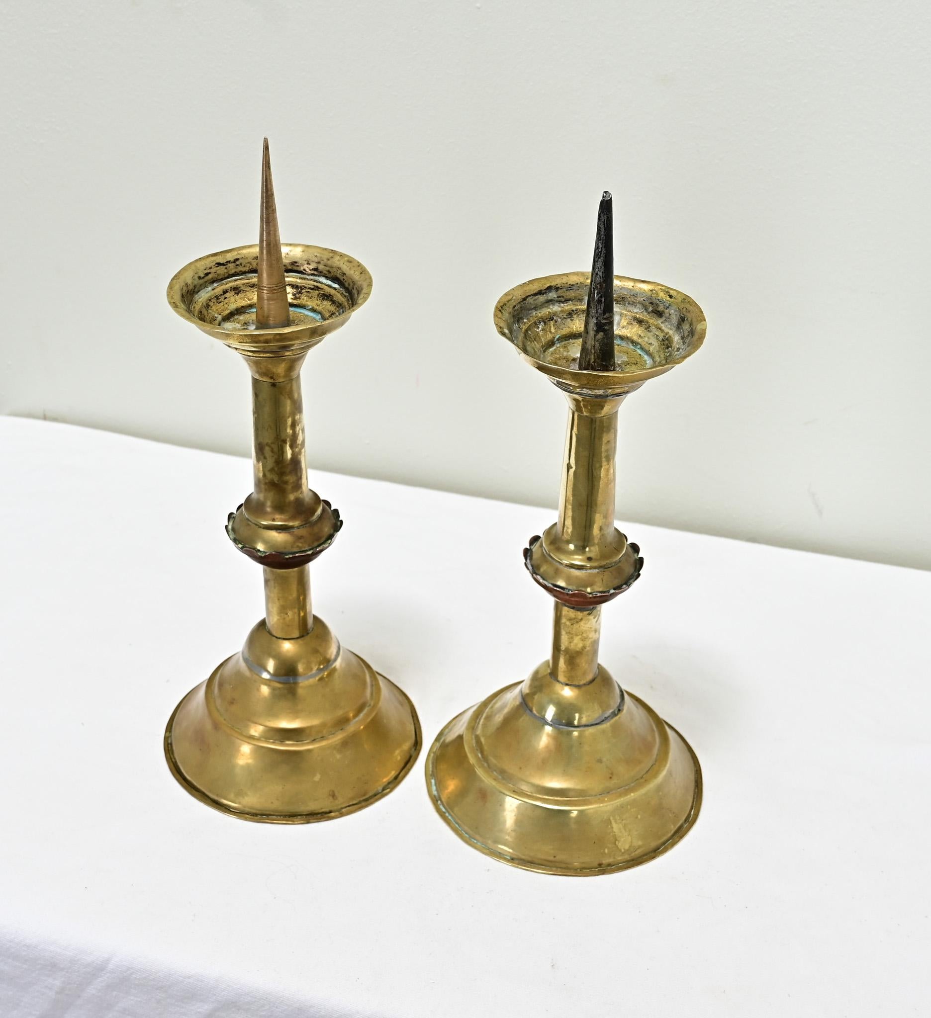 Other Pair of Dutch 19th Century Candlesticks For Sale