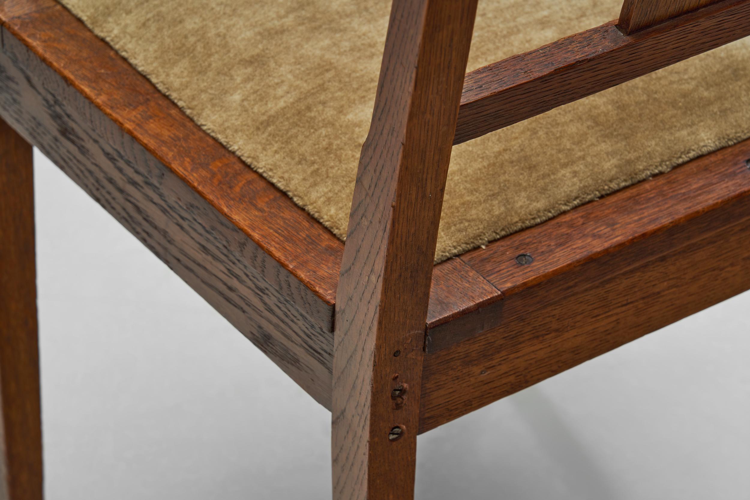 Pair of Dutch Art Deco Side Chairs by J.A. Huizinga, The Netherlands 1930s For Sale 9