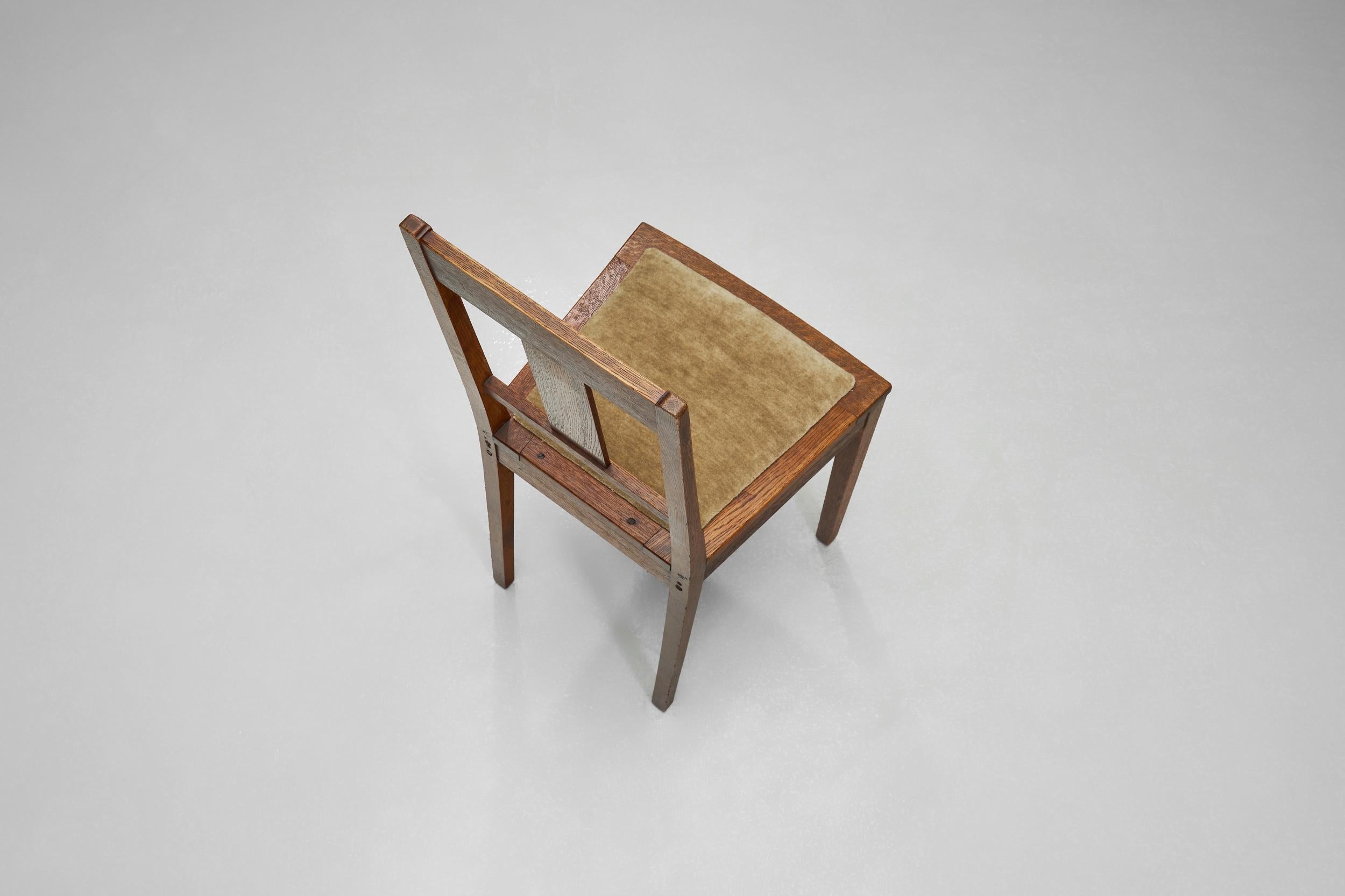 Pair of Dutch Art Deco Side Chairs by J.A. Huizinga, The Netherlands 1930s For Sale 1