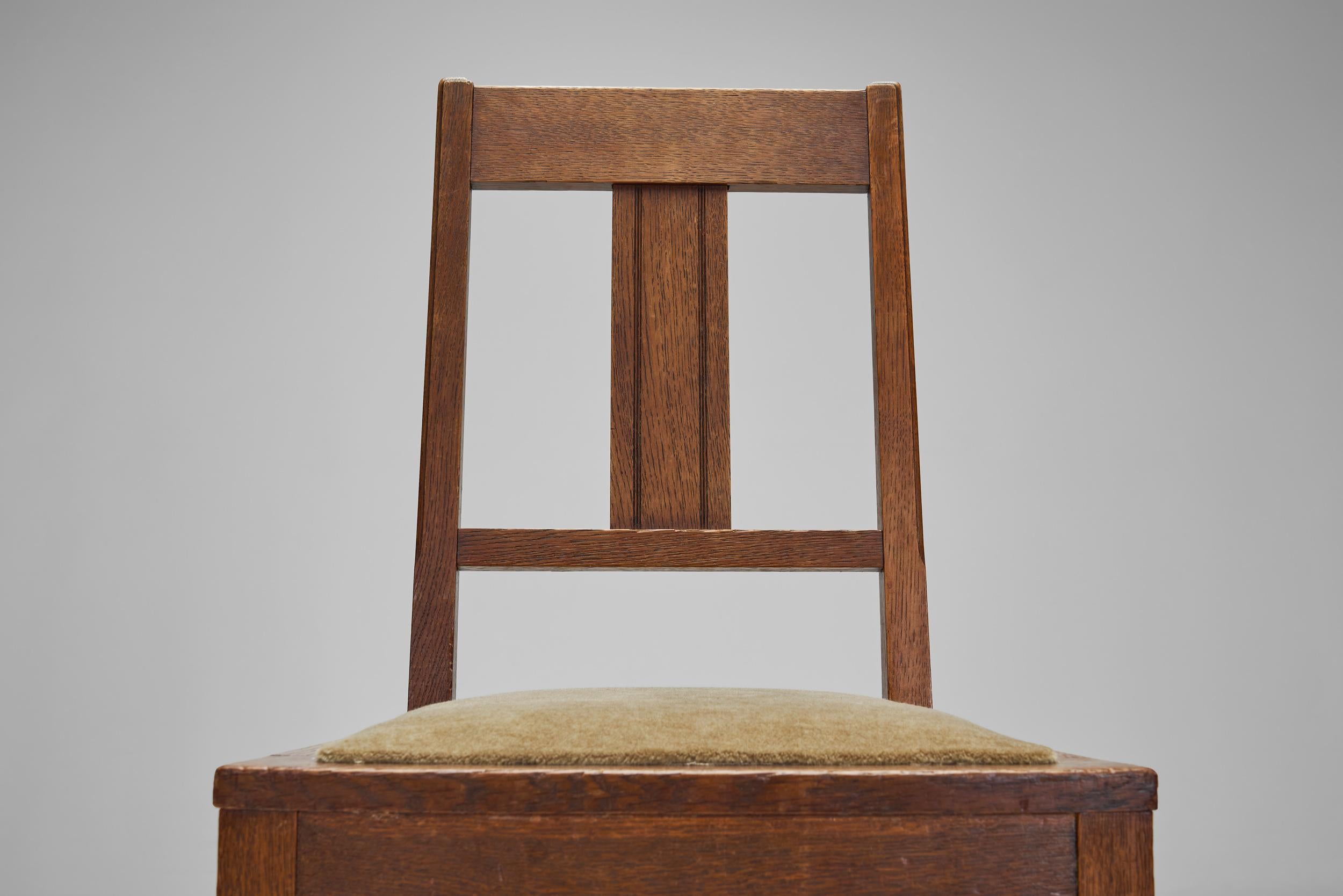 Pair of Dutch Art Deco Side Chairs by J.A. Huizinga, The Netherlands 1930s For Sale 4