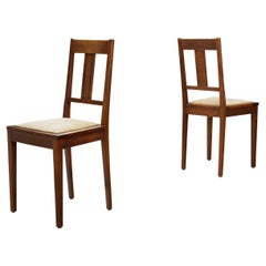 Pair of Dutch Art Deco Side Chairs by J.A. Huizinga, The Netherlands 1930s