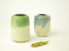 Pair of Dutch Art Pottery Vases, Netherlands, Mid-20th Century