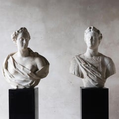 Coppia di busti olandesi dell'inizio del XVIII secolo (±1720-1740)