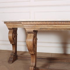 Pair of Dutch Carved Oak Console Tables